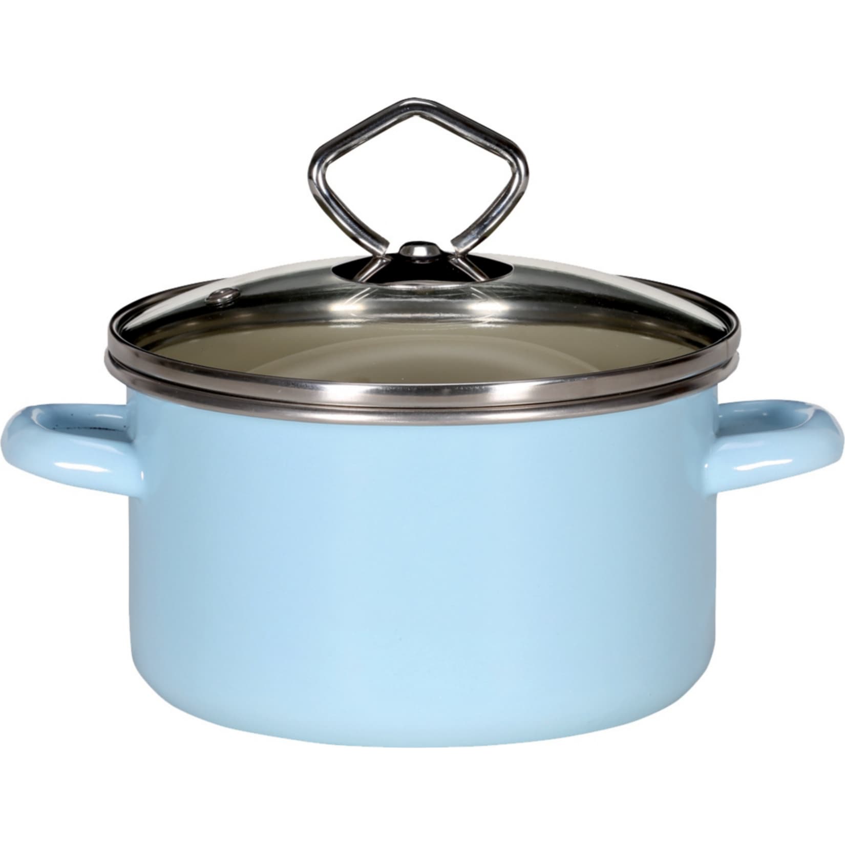 Emaille-Fleischtopf mit Glasdeckel SYLT 16 cm - Bild 1