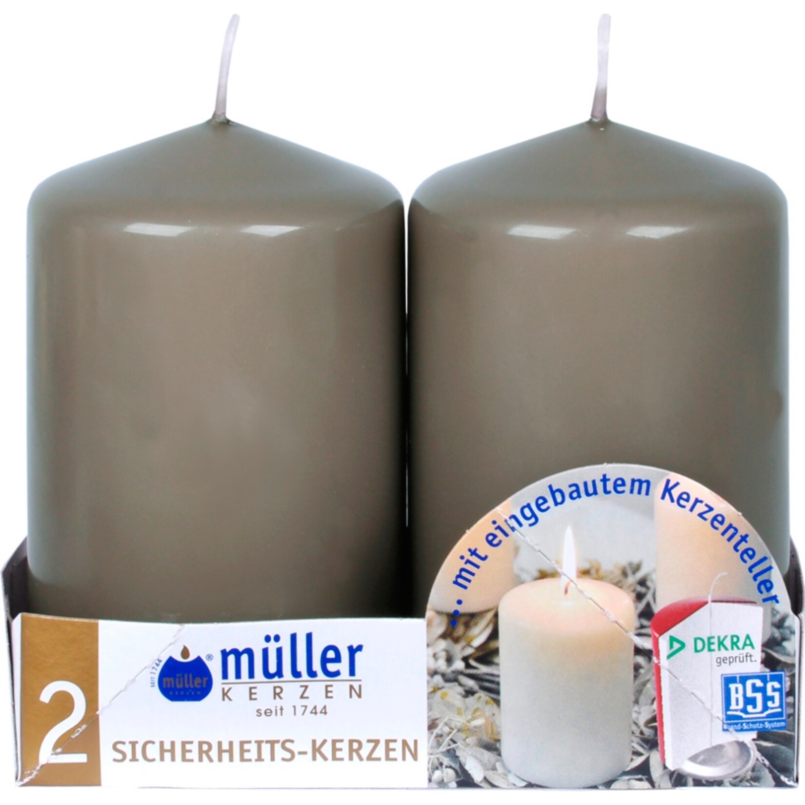 Stumpenkerzen 2er Pack - Bild 1