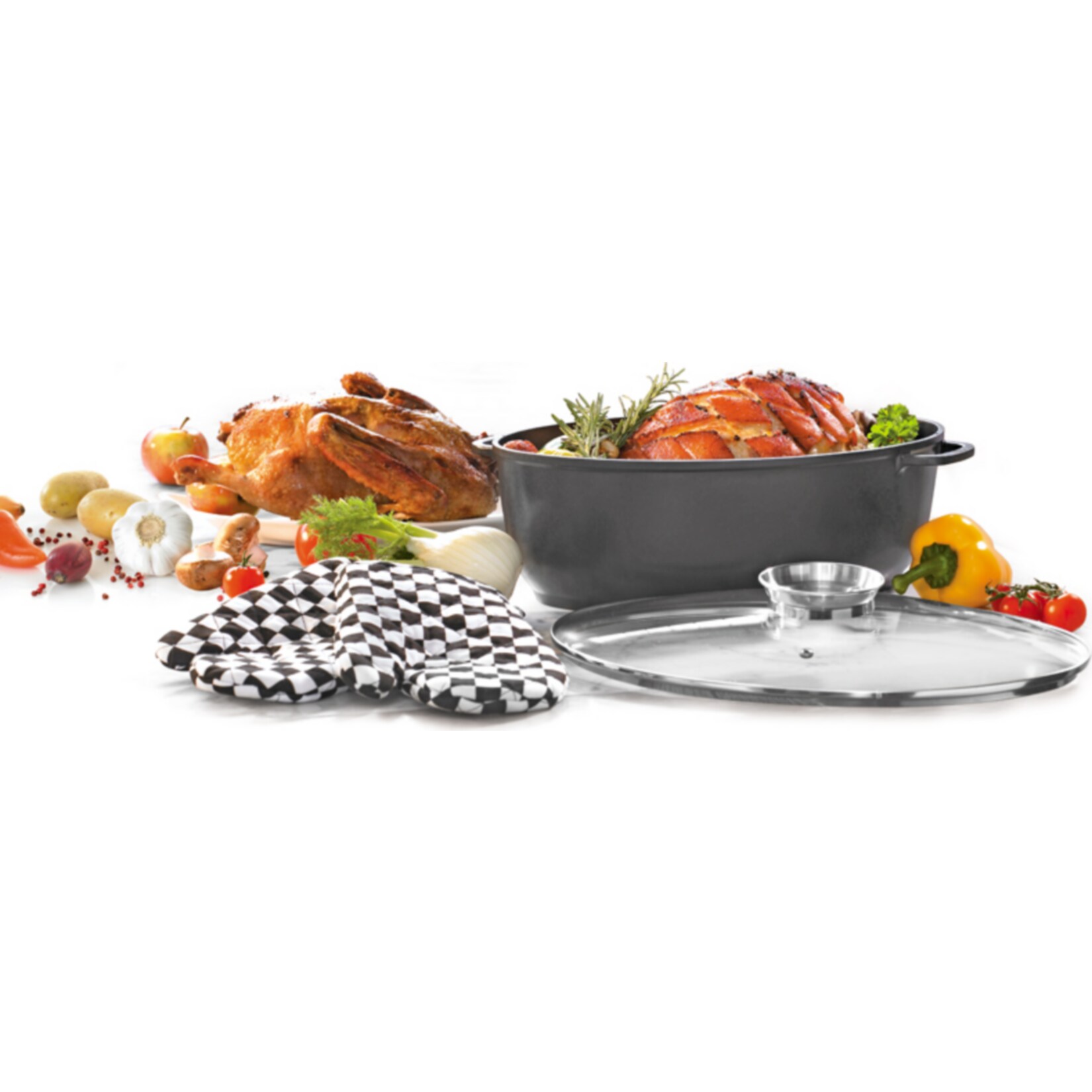 Gansbräter 38x 26 cm Delta mit Aromaknopf | 04006776065492