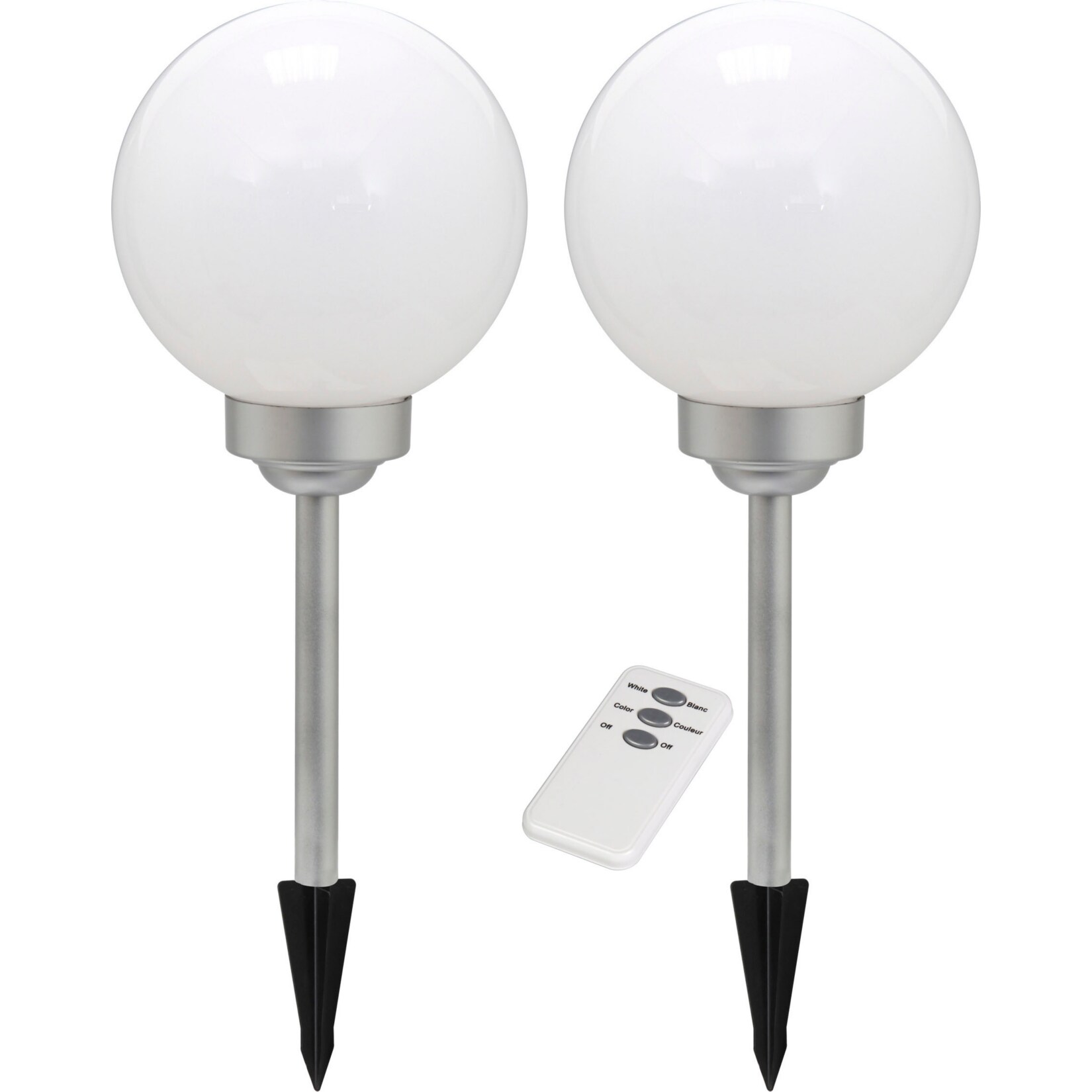 RANEX Solarleuchten 2er SET mit RGB - Bild 1