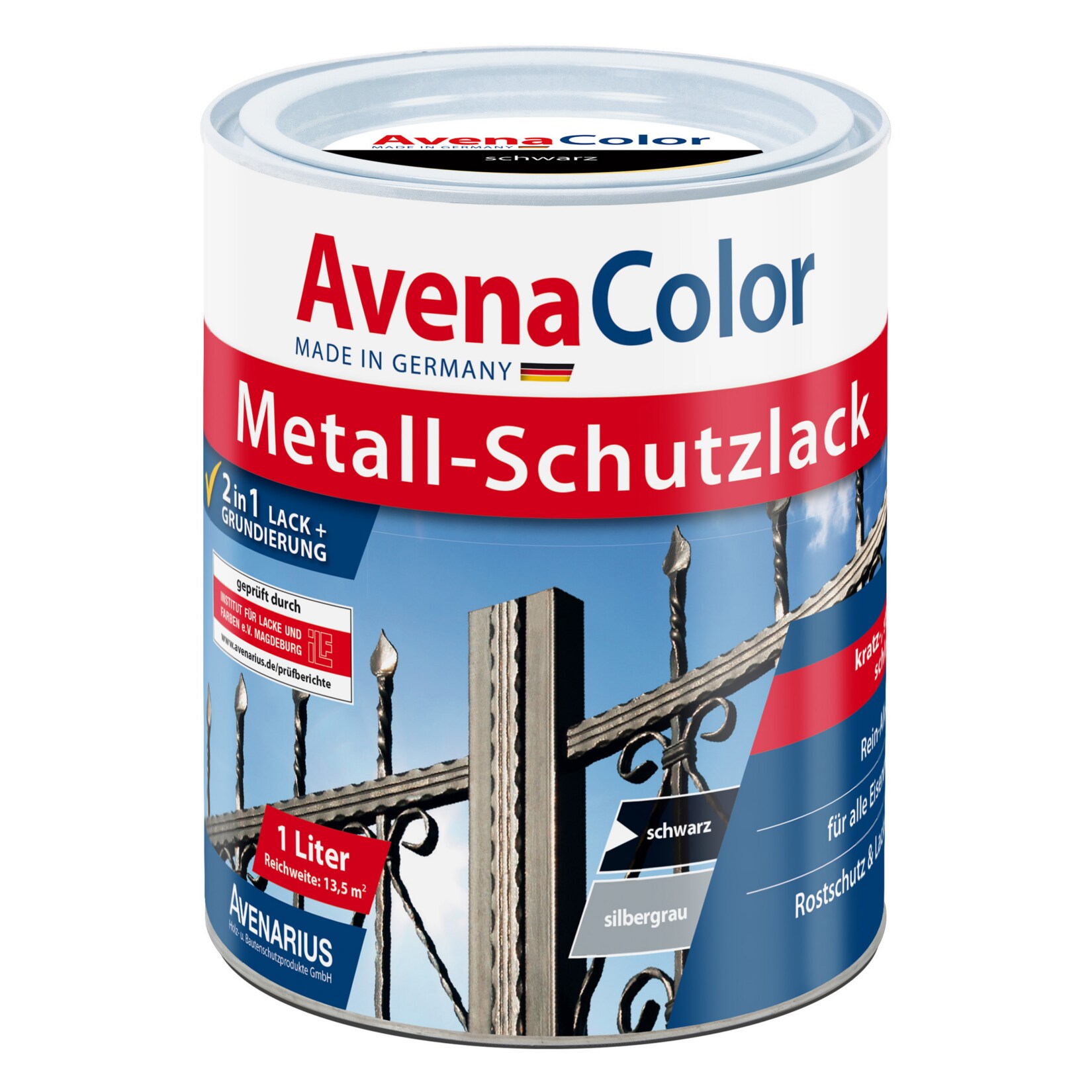 Avena Color Metallschutzlack schwarz - Bild 1