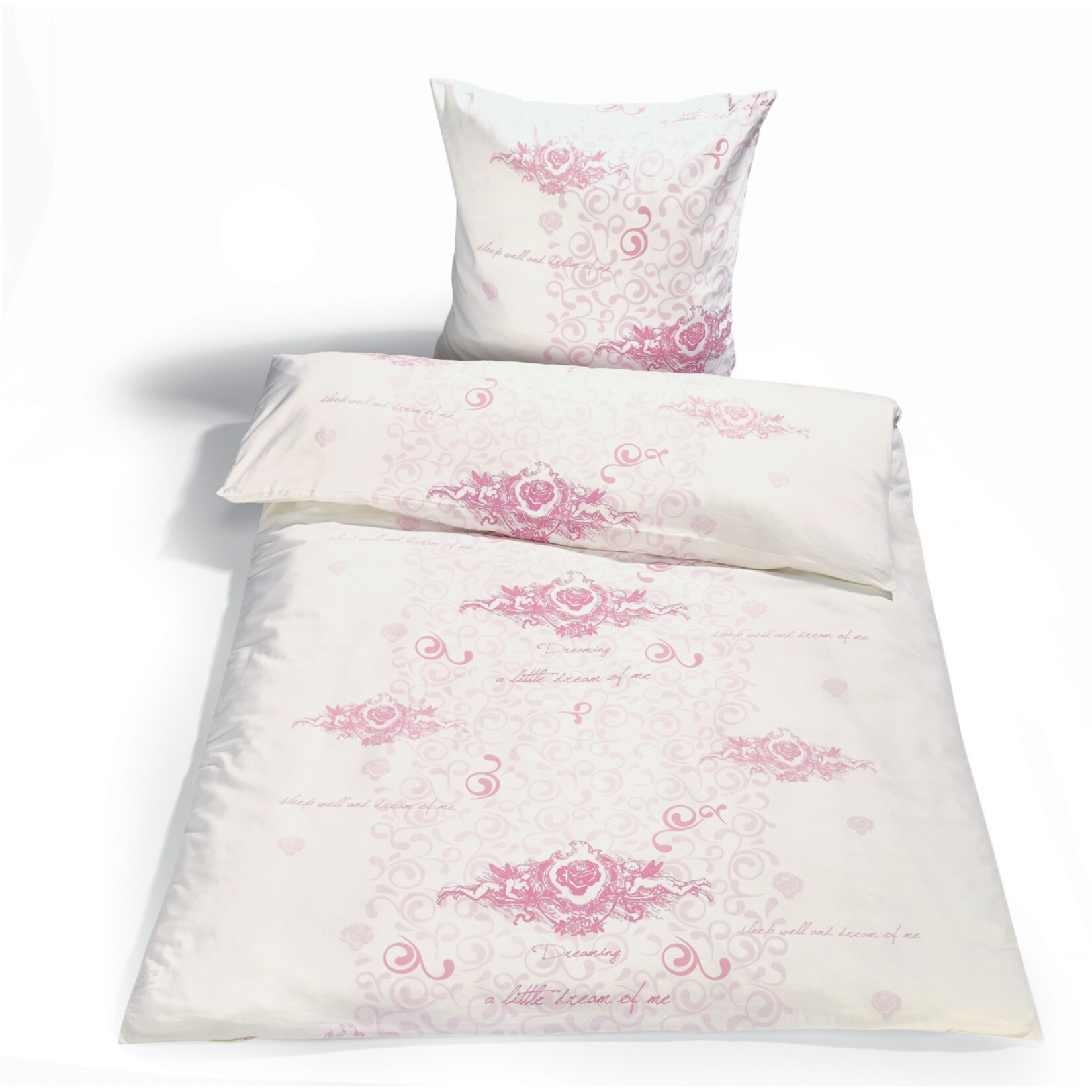 Dekor Bettw&auml;sche Rose, 135x200 cm - Bild 1