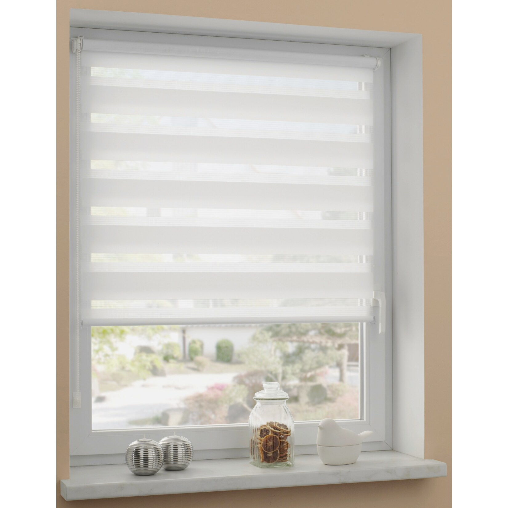 Gardinia Duo-Klemmrollo mit Montageschiene 60 x 150 cm - Bild 1