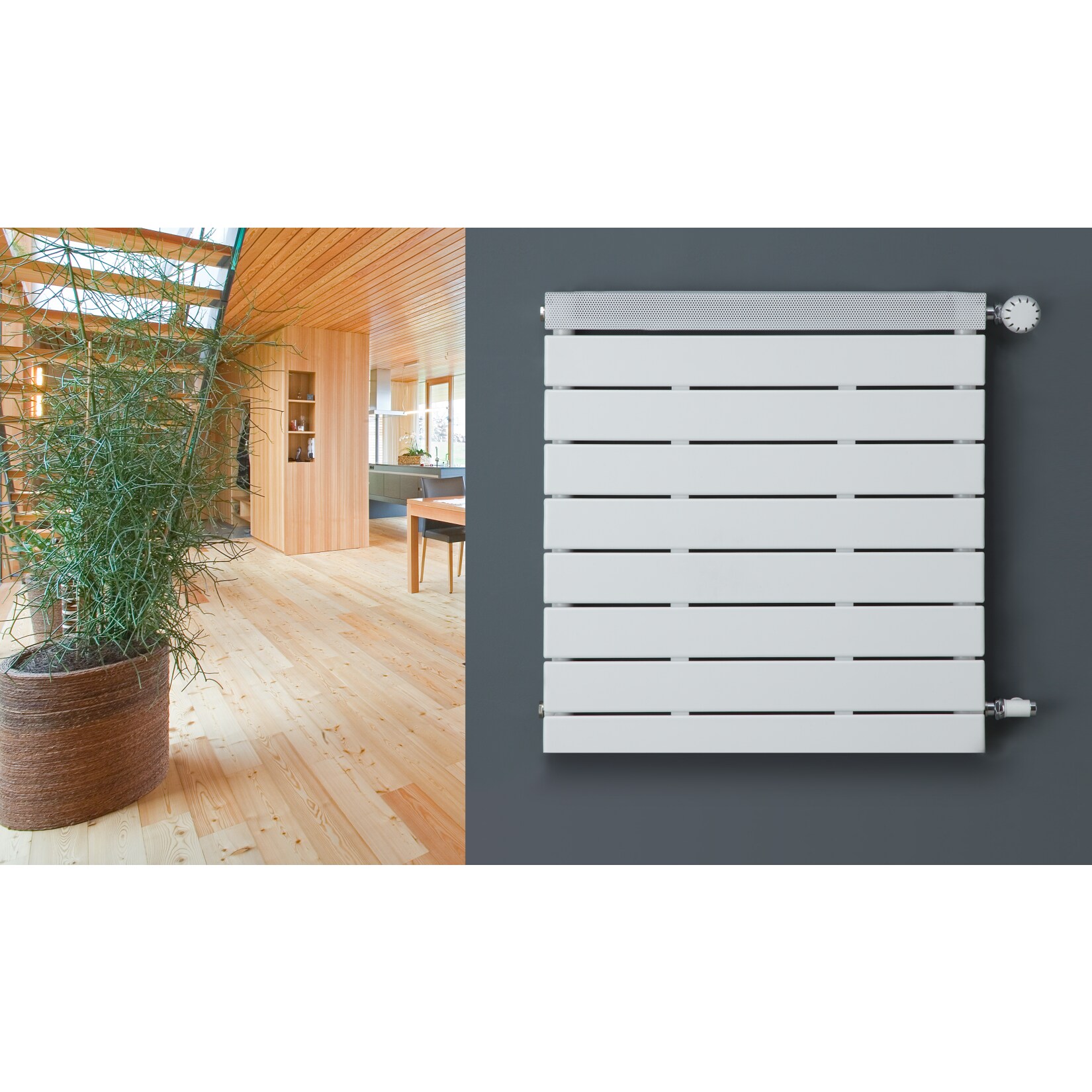 Ximax Pep Designheizk&ouml;rper B 50 x H 50 x T 4 cm wei&szlig; - Bild 1