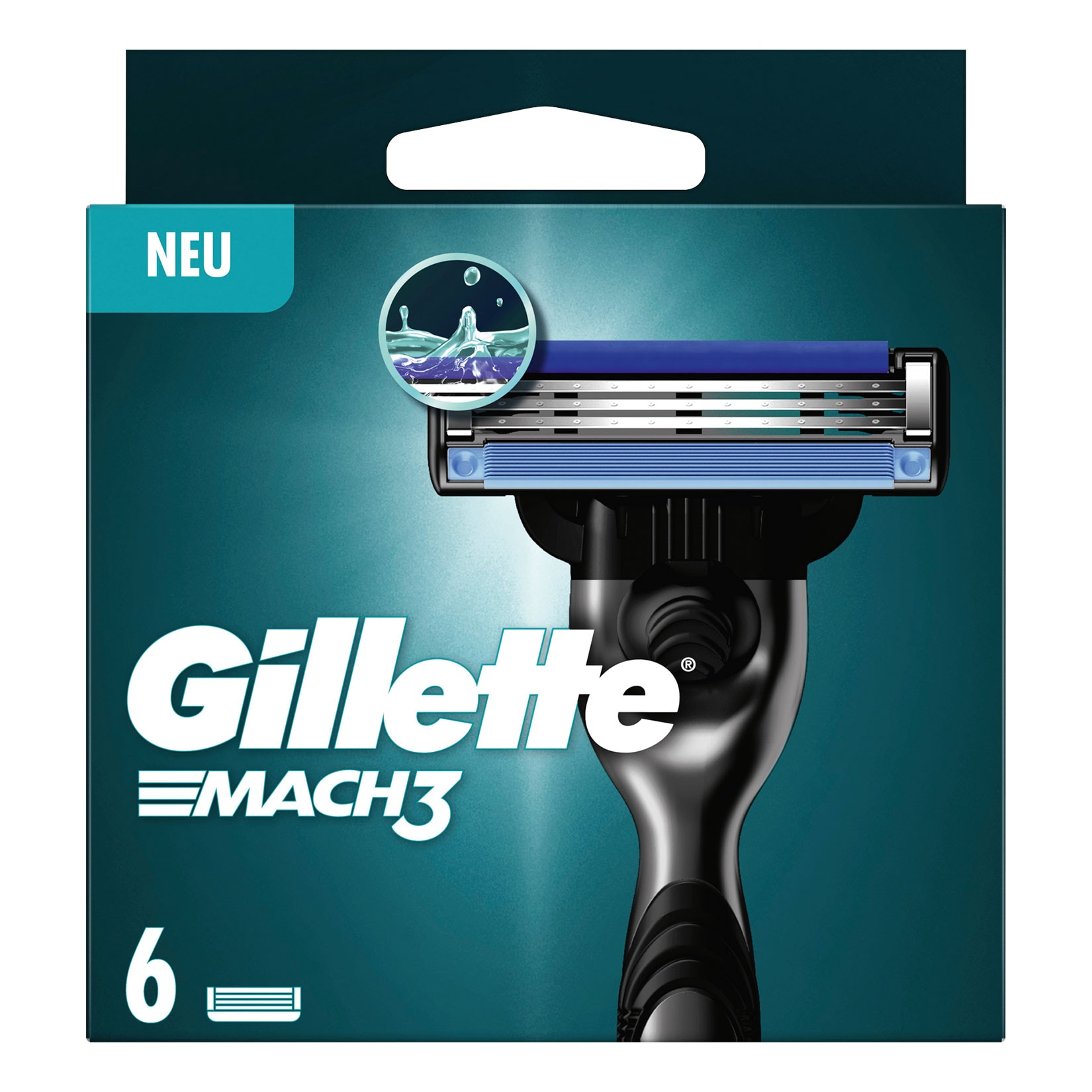 Gillette Mach3 Rasierklingen, 6 St&uuml;ck - Bild 1