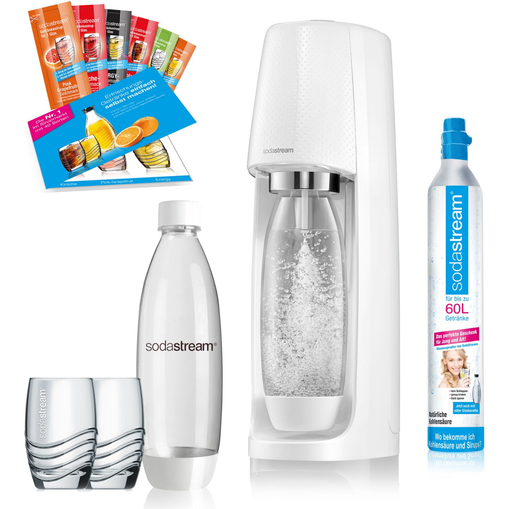 Sodastream Easy Promopack wei&szlig; - Bild 1
