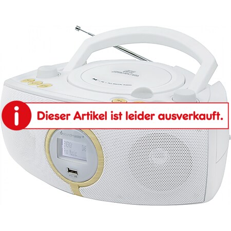 Soundmaster SCD1500WE Stereo DAB+/UKW-PLL Radio mit CD/MP3 Spieler - weiß - Bild 1