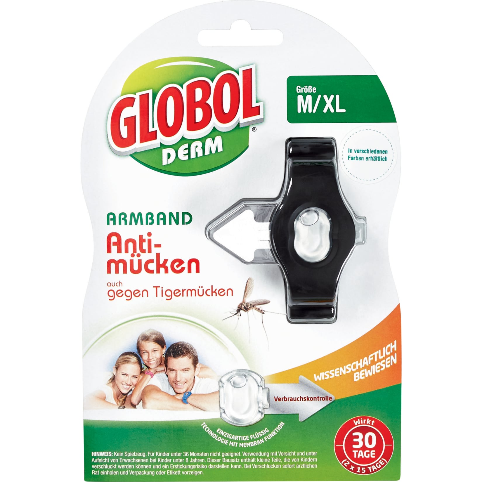 Globol Insektenschutz - Anti-Muecken Armband schwarz - Bild 1