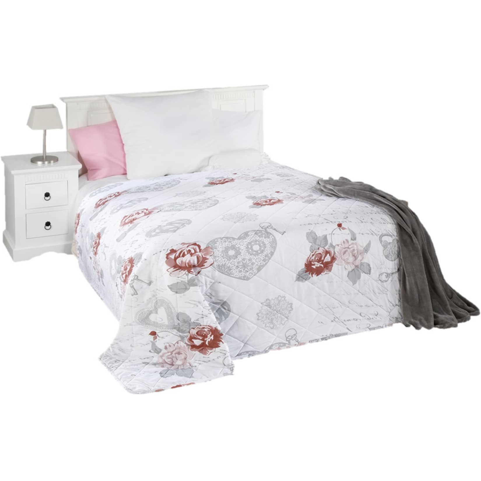 Dekor Wende-Tagesdecke - Shabby Chic - Bild 1