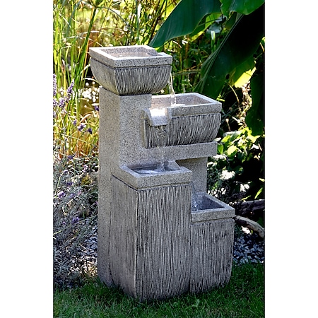 Dobar 96130e Design-Gartenbrunnen mit 4 Stufen online kaufen bei Netto