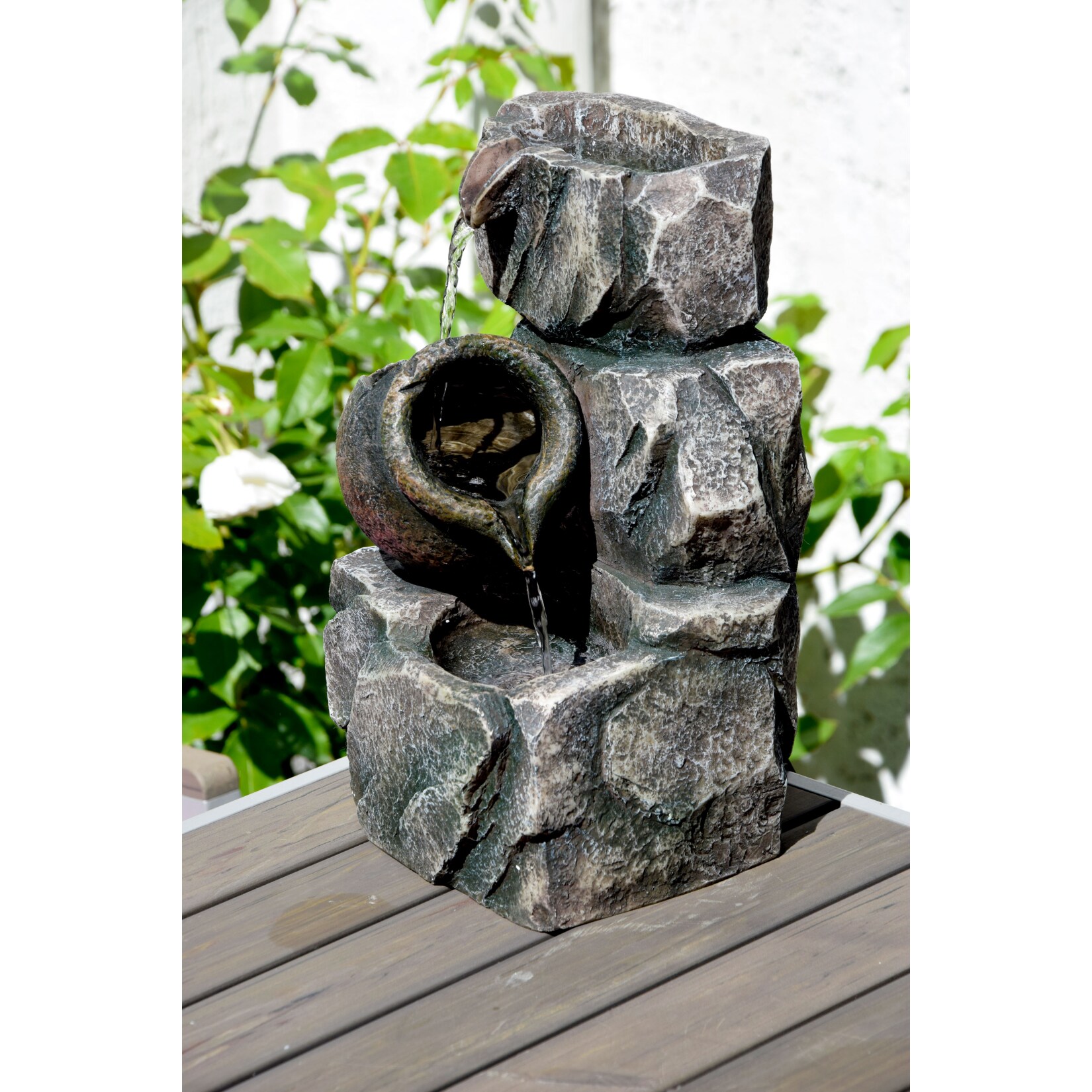Dobar 96400e Design-Gartenbrunnen mit Amphore | 04055894964002