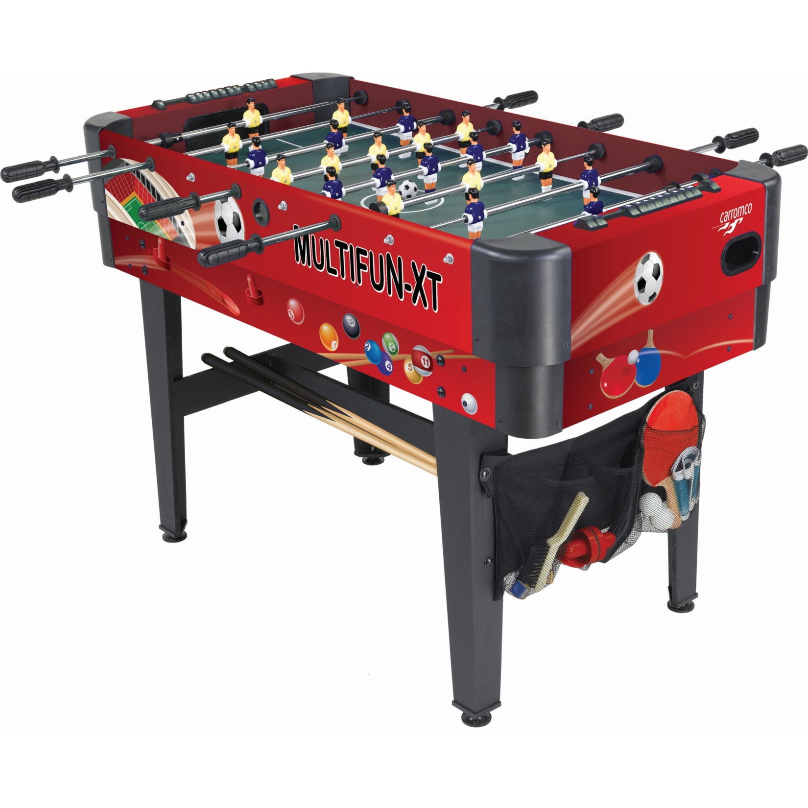 Carromco MULTIFUNKTIONSTISCH MULTIFUN-XT, 14in1, TELESCOPSTANGEN - Bild 1