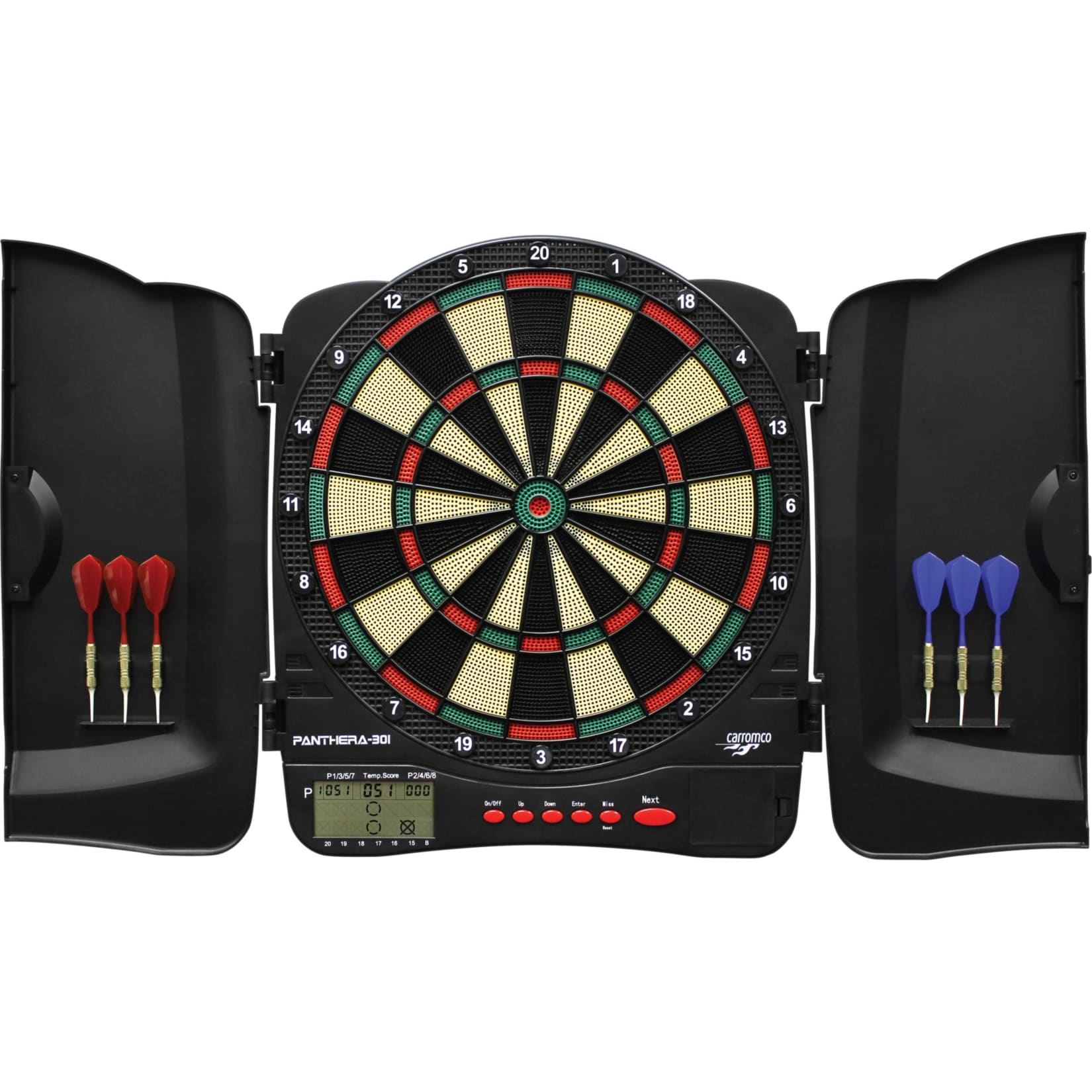 Carromco ELEKTRONIK DART KABINETT PANTHERA-301,  4-LOCH ABSTAND - Bild 1