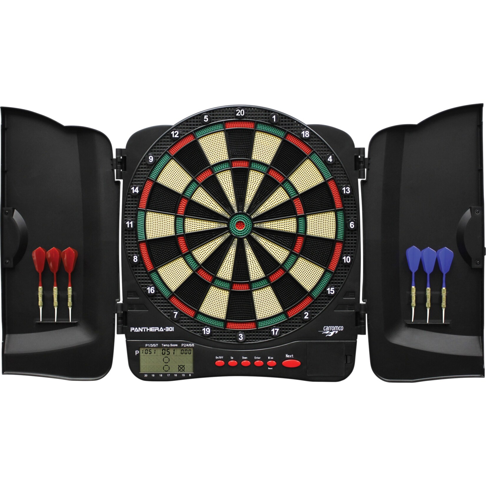 Carromco ELEKTRONIK DART KABINETT PANTHERA-301,  4-LOCH ABSTAND | 04011796930514