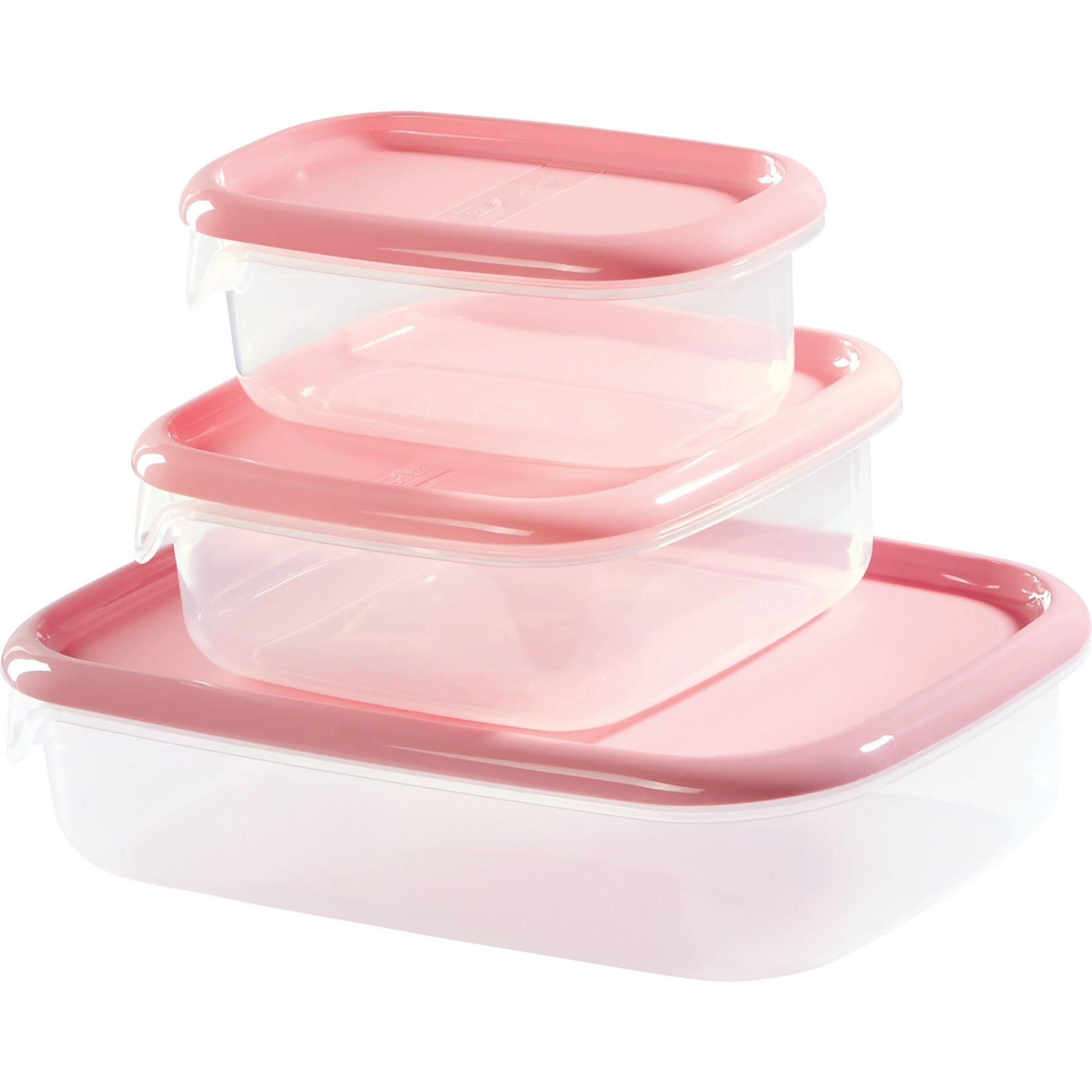 Kitchen Club Frischhaltedosen 3-teilig hellrosa - Bild 1