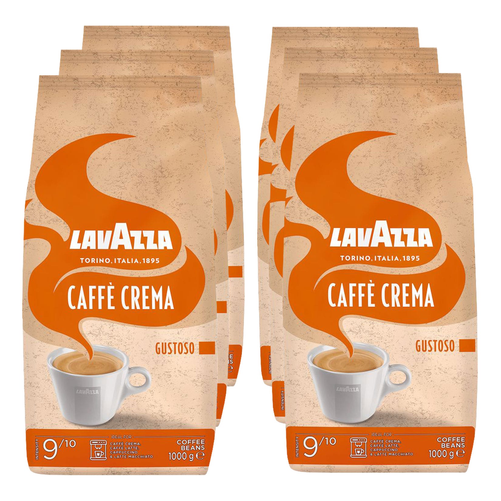Lavazza Crema Gustoso 1 kg, 6er Pack - Bild 1