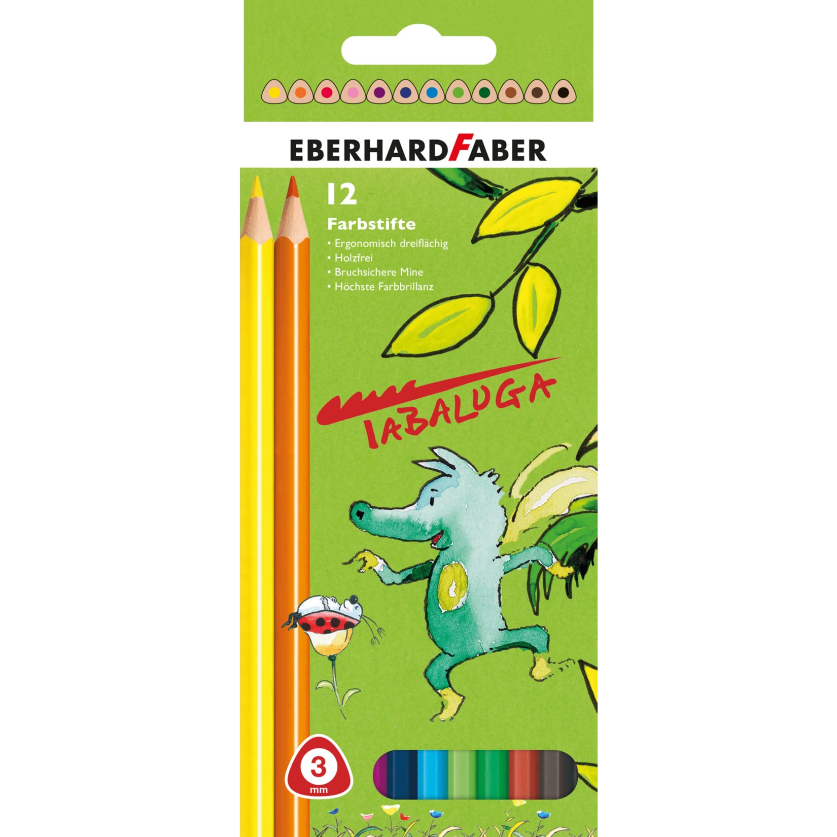 Tabaluga Buntstifte d&uuml;nn 12er - Bild 1