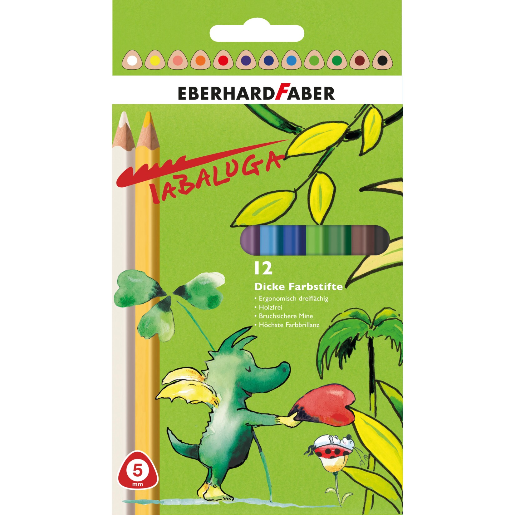 Tabaluga Buntstifte dick 12er - Bild 1