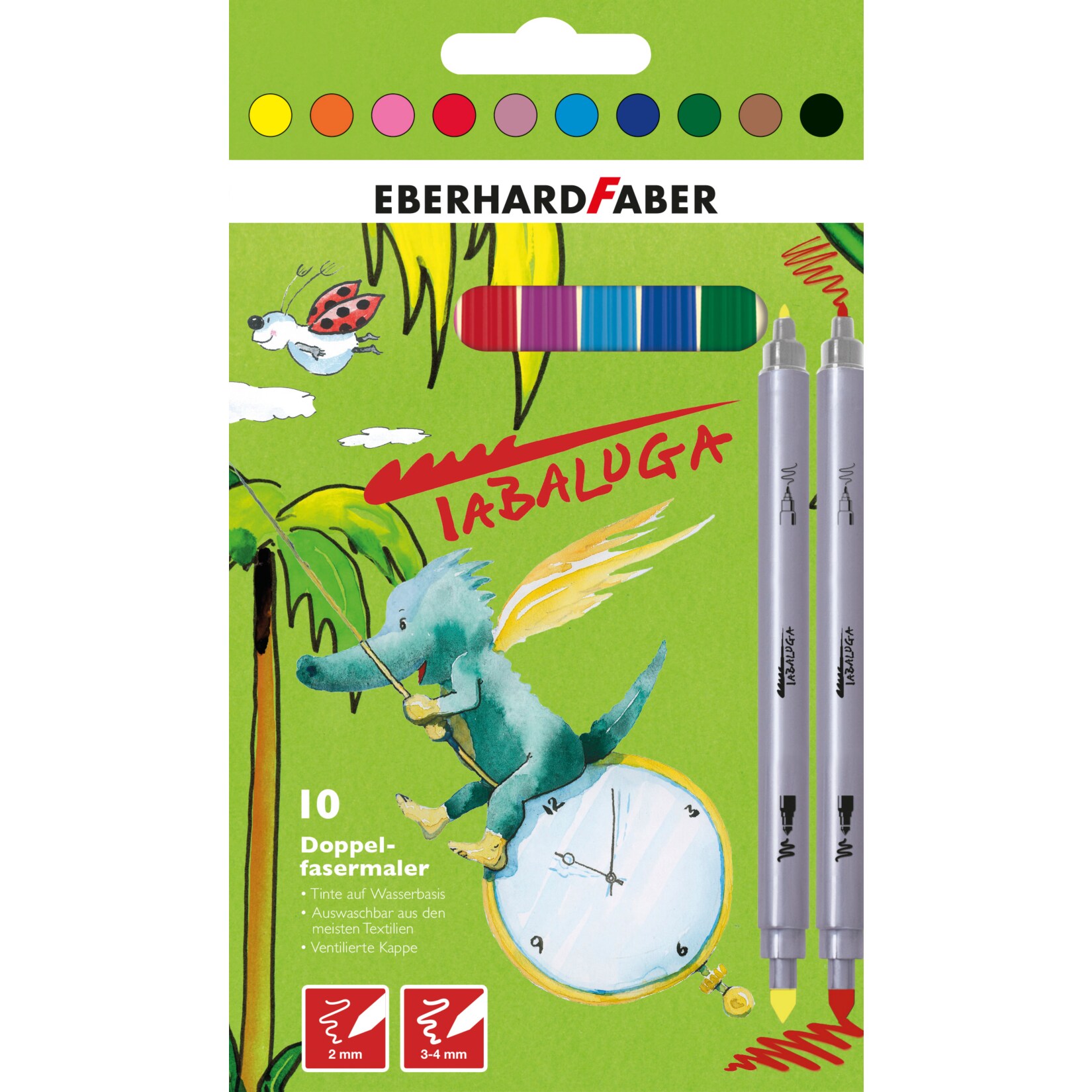 Tabaluga versch. Stifte - Doppelfasermaler 10er - Bild 1