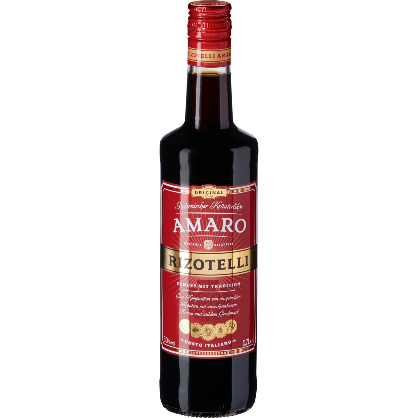 Rizotelli Amaro Kr&auml;uterlik&ouml;r 30,0 % vol 0,7 Liter - Bild 1