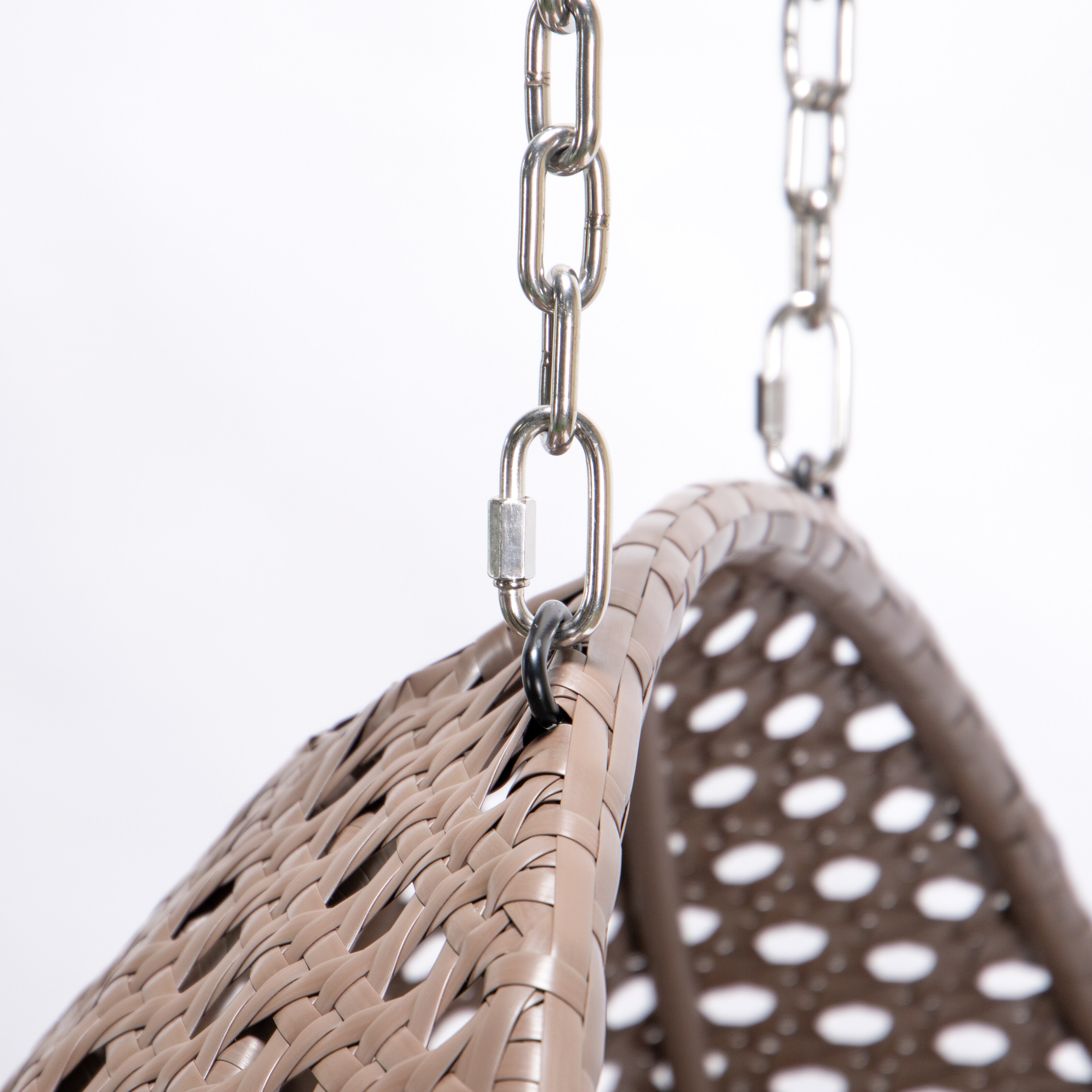 Home Deluxe Polyrattan H&auml;ngesessel-Gestell &laquo;Twin&raquo; - Bild 1