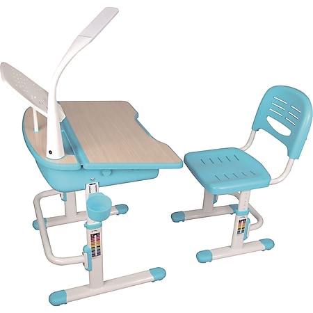 Vipack Comfortline Kinderschreibtisch 301 inkl. Stuhl, blau höhenverstellbar - Bild 1