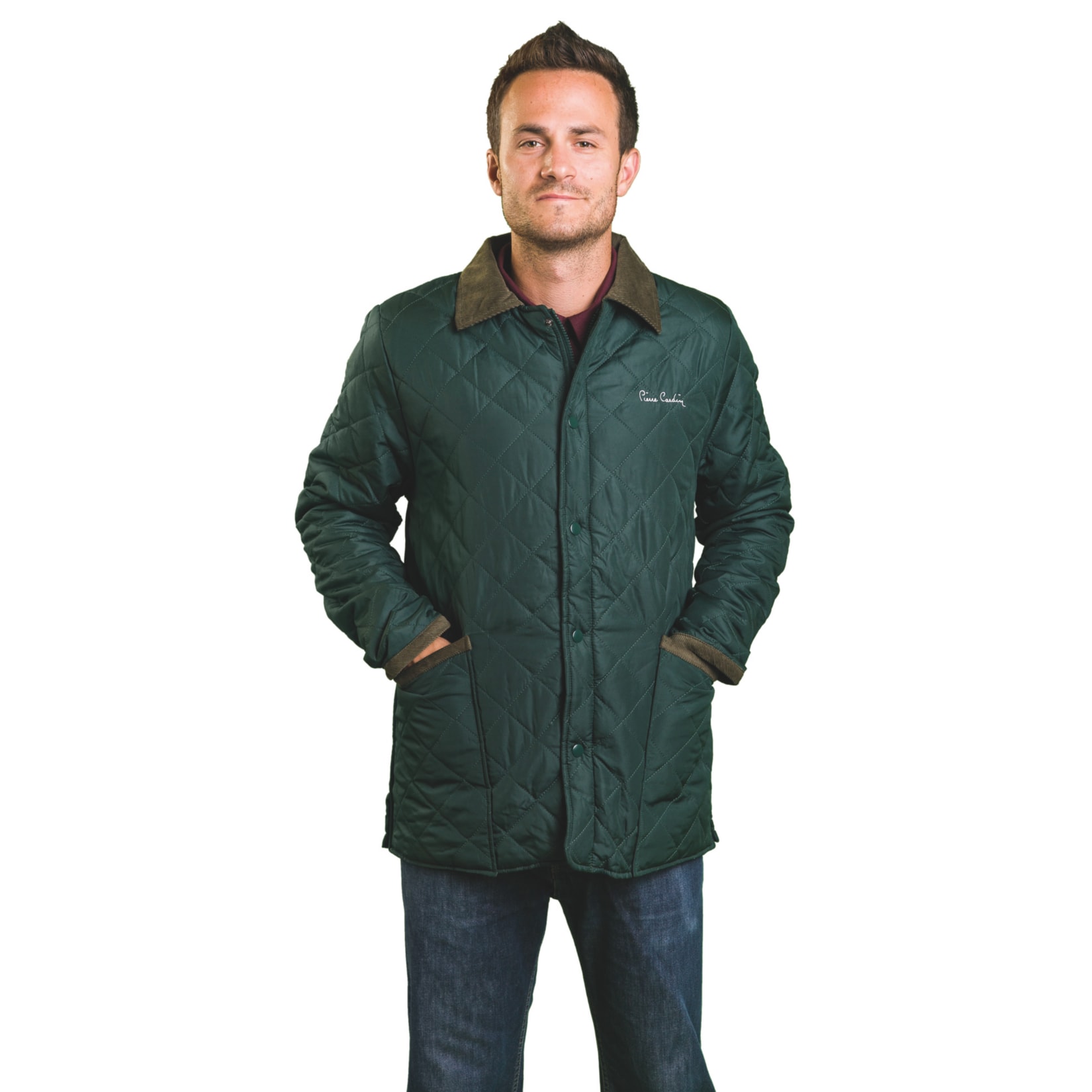 Pierre Cardin Herren Steppjacke gr&uuml;n, M - Bild 1