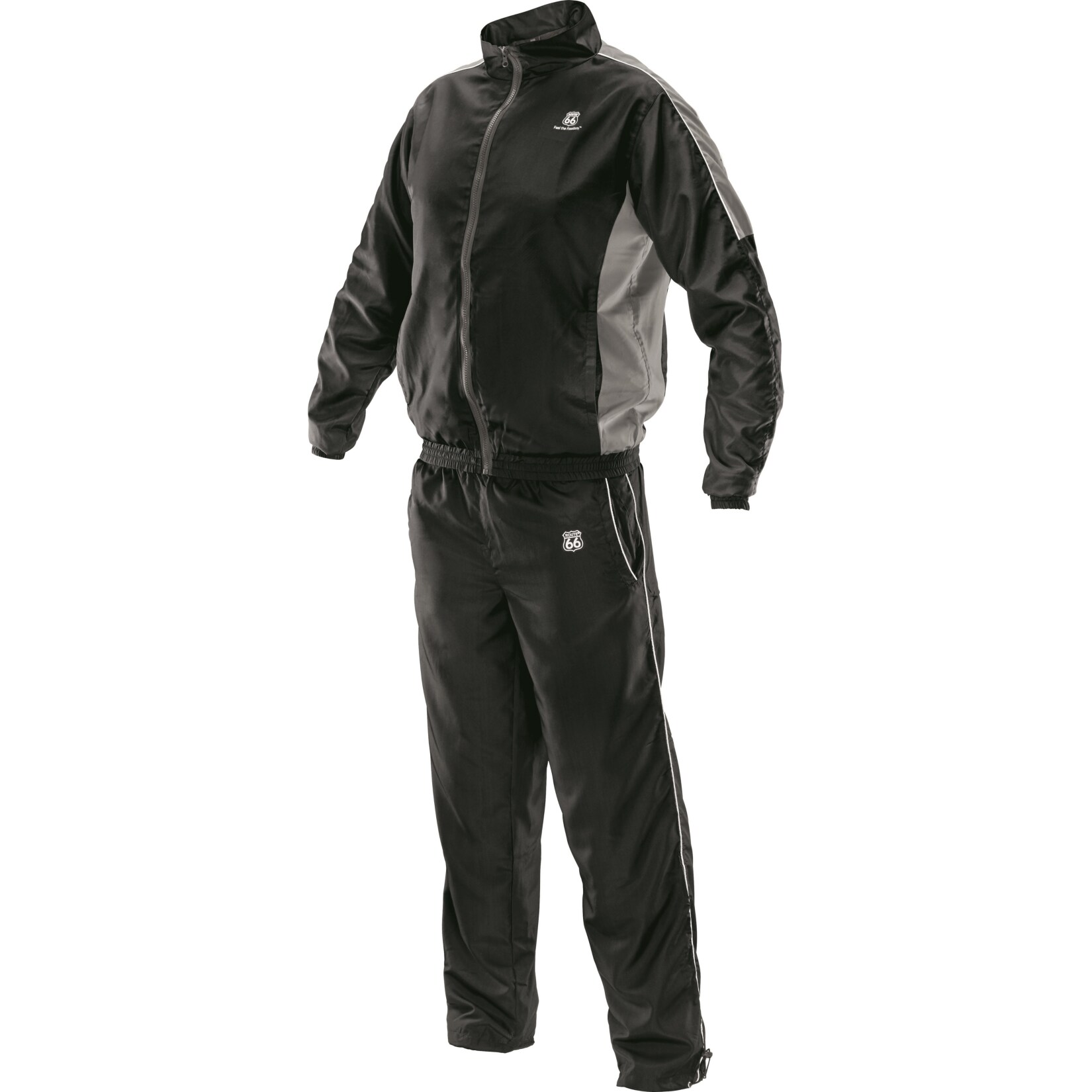Route 66 Trainingsanzug Schwarz Hose und Jacke Gr. M - Bild 1