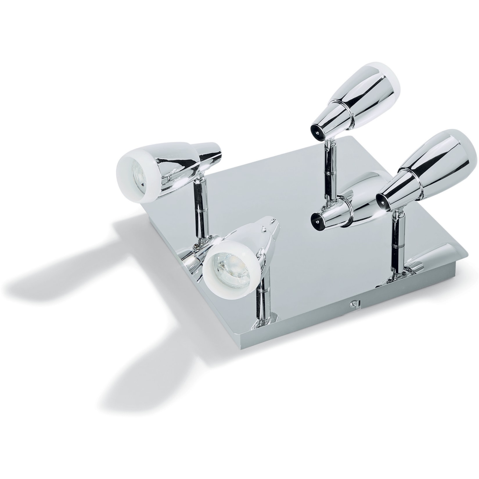 Edi Light LED Deckenleuchte chrom - 4er Platte - Bild 1