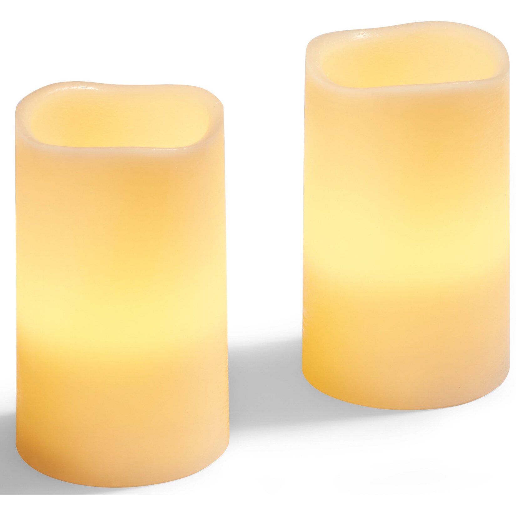 Dekor LED Echtwachskerzen mit Timer, 2er-SET - Bild 1