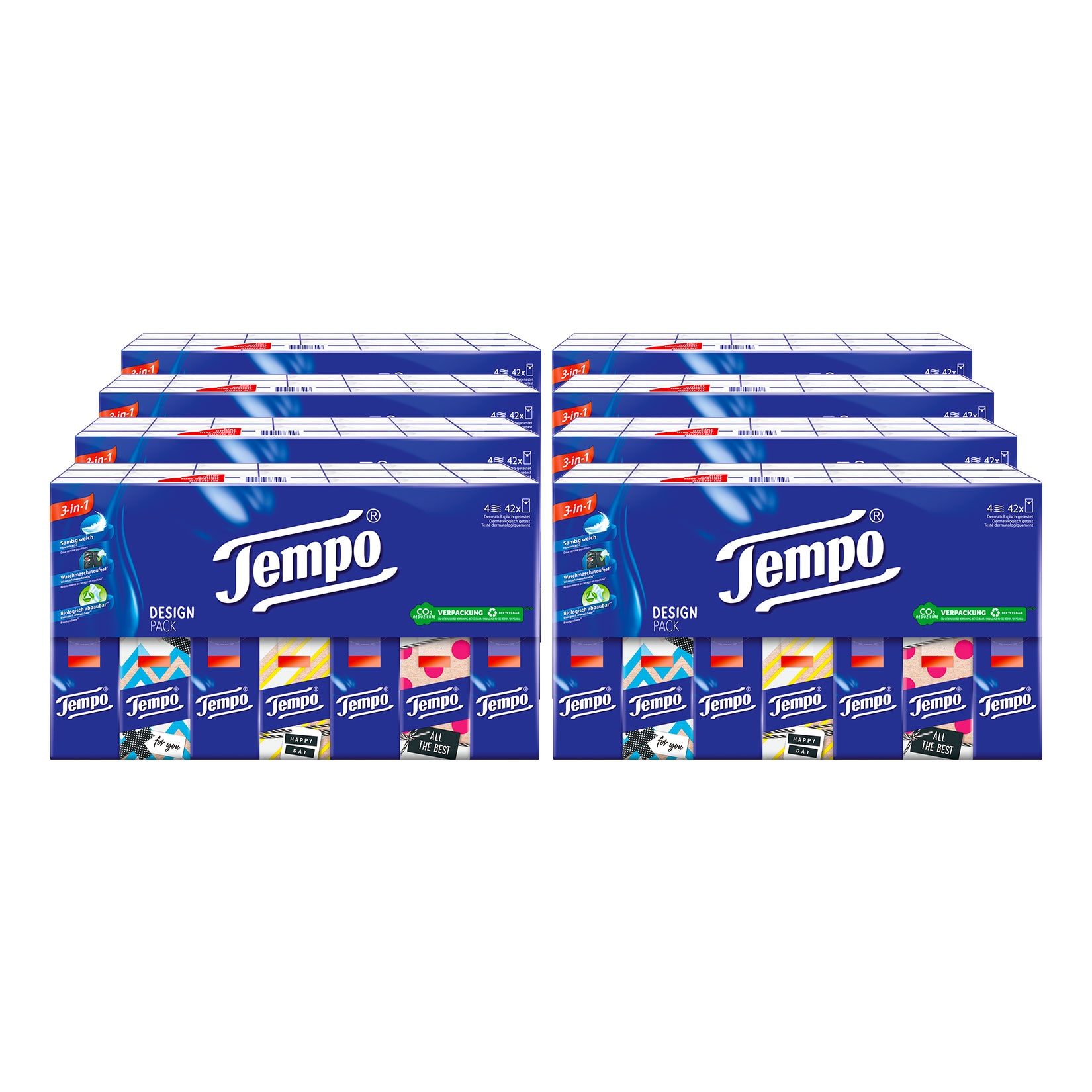 Tempo Taschent&uuml;cher 42 x 10 St&uuml;ck, 8er Pack - Bild 1