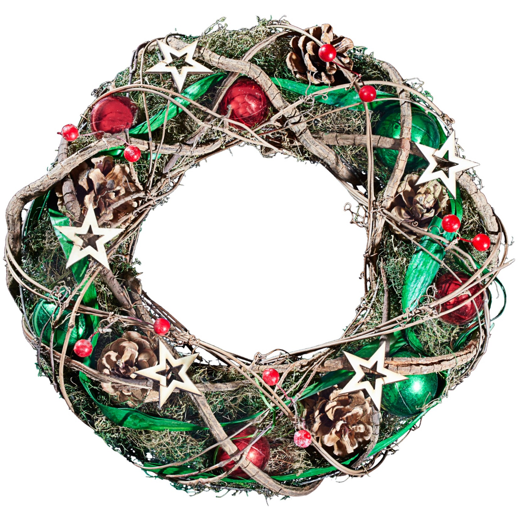 Dekor weihnachtlicher Dekorkranz - natur - Bild 1