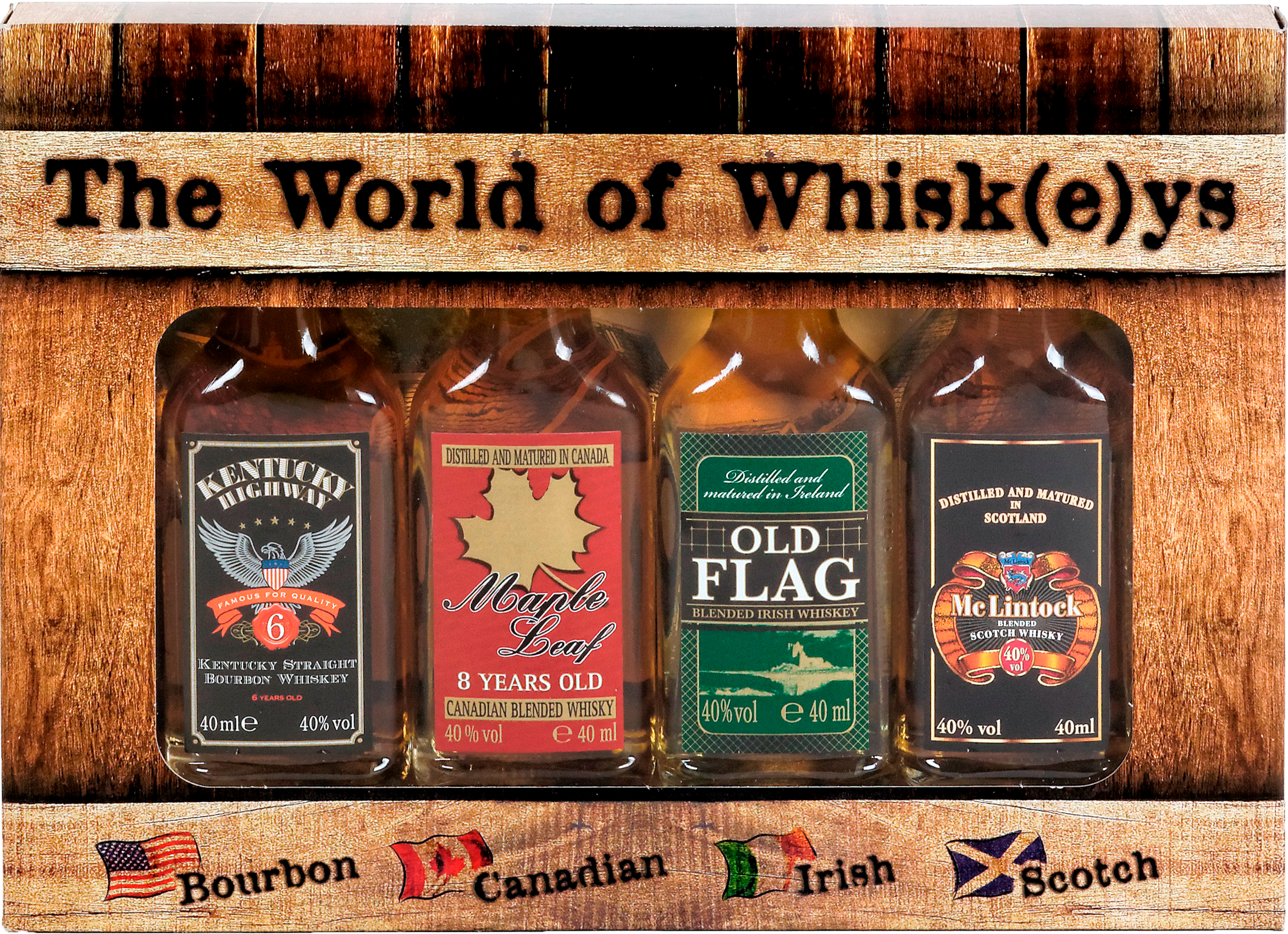 The World of Whisk(e)ys 40,0 % vol 4 x 40 ml - Bild 1