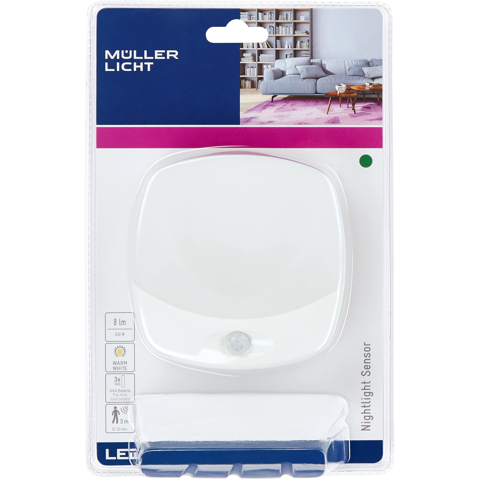 M&Uuml;LLER LICHT Nachtlicht - eckig 27700010 - Bild 1