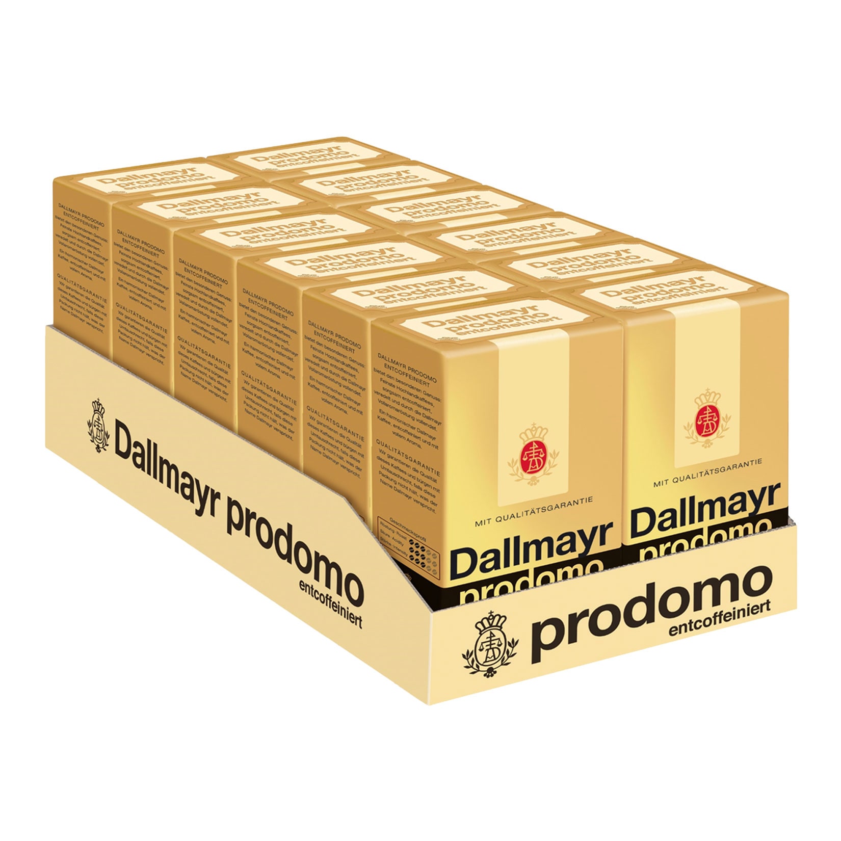 Dallmayr Prodomo entcoffeiniert 500 g, 12er Pack - Bild 1