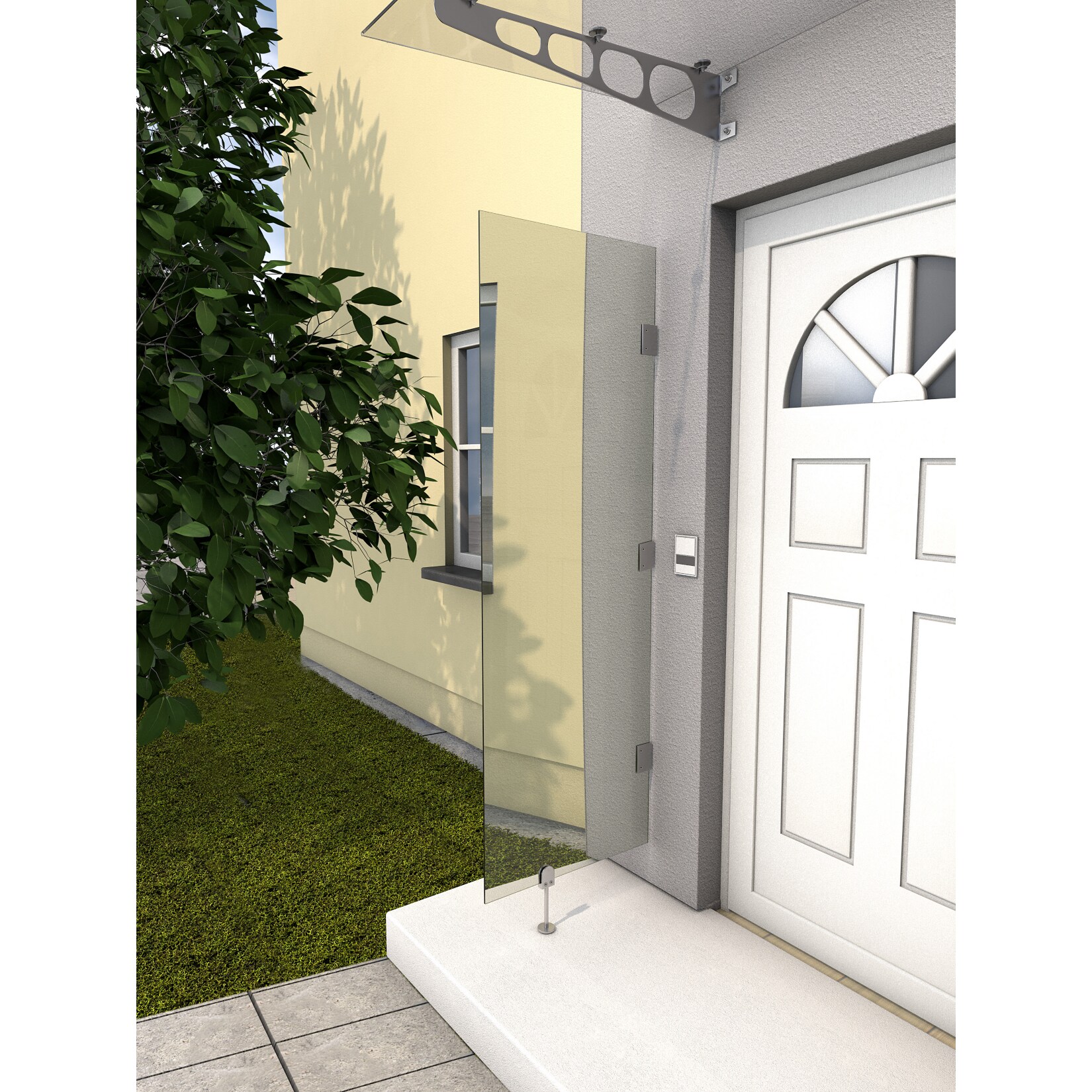 Gutta HD klar Vordach-Seitenteil, 60 x 180 cm | 04003412118307