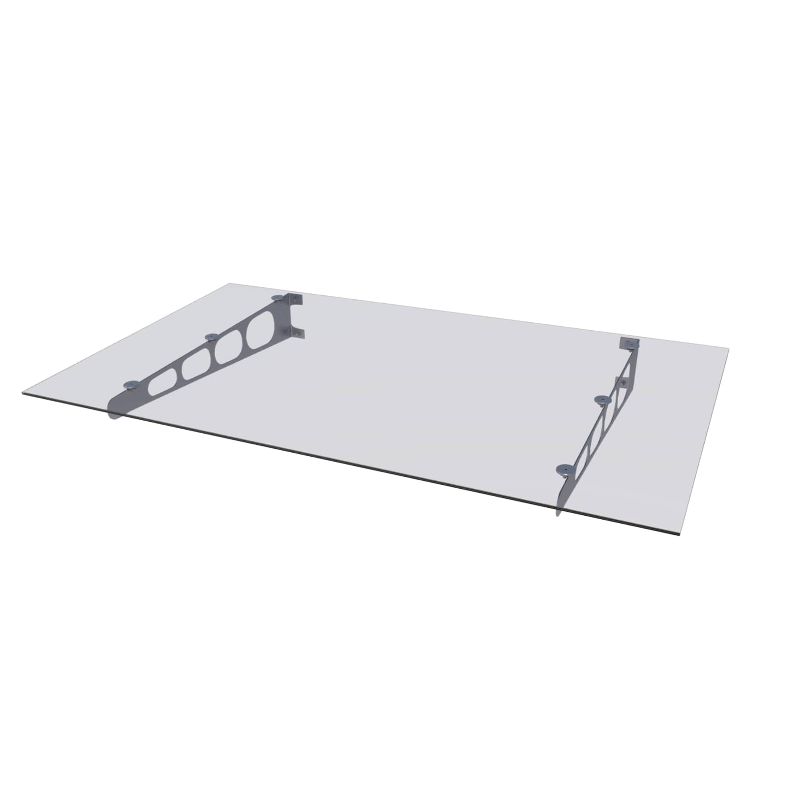 Gutta HD/LT 160 Edelstahlvordach 8 mm VSG klar - Bild 1