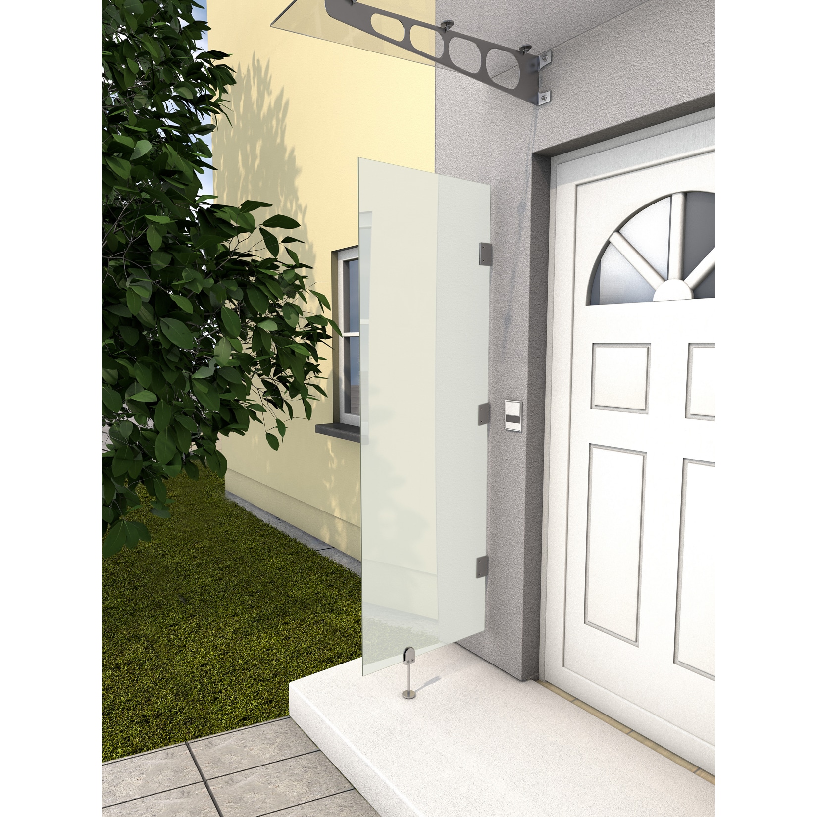 Gutta HD Seitenblende 6 mm ESG matt - Bild 1