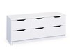 Inter Link Kommode Westphalen 6 Schubladen - Weiss