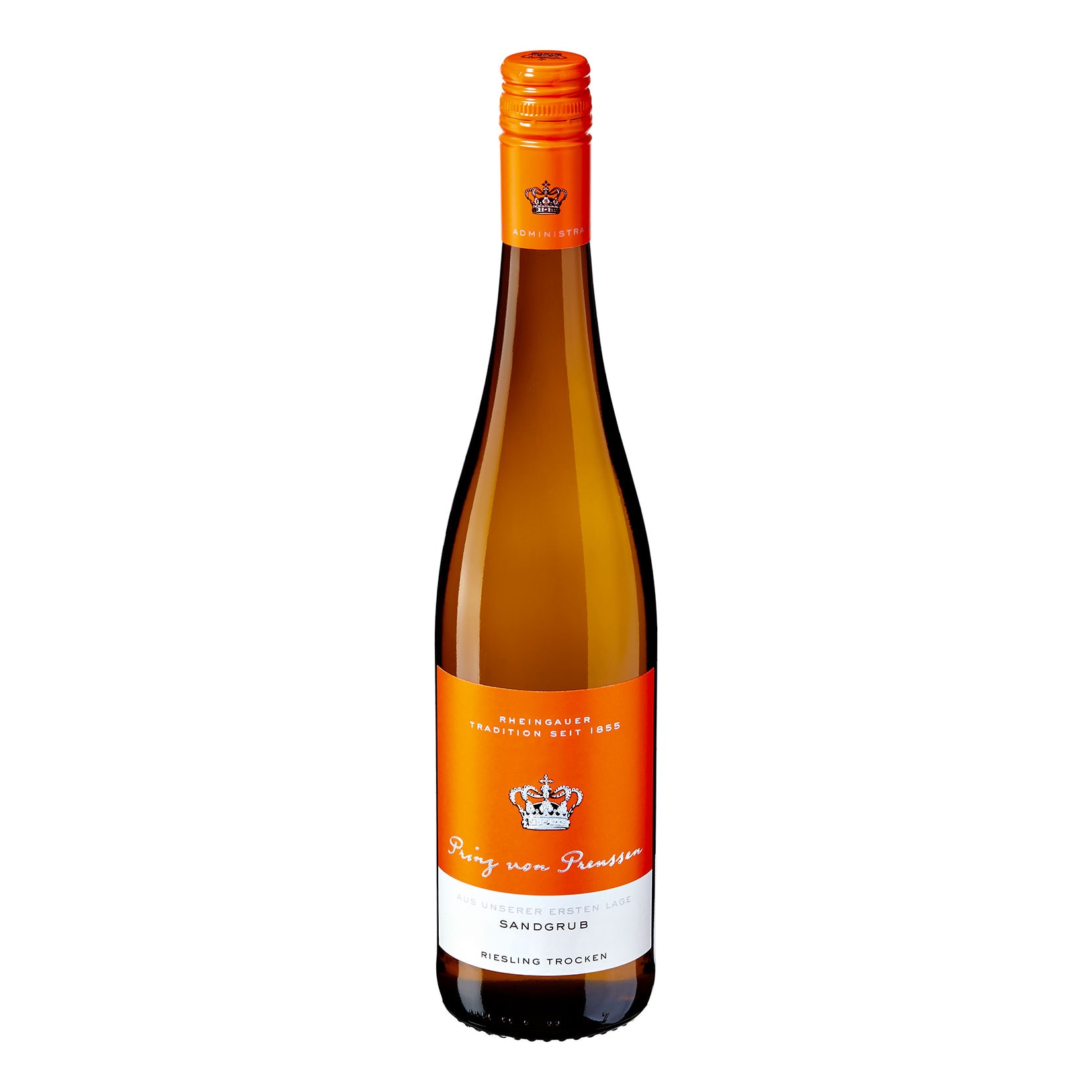 Prinz von Preussen Kiedricher Sandgrub Erste Lage Riesling trocken 10,5 % vol 0,75 Liter - Bild 1
