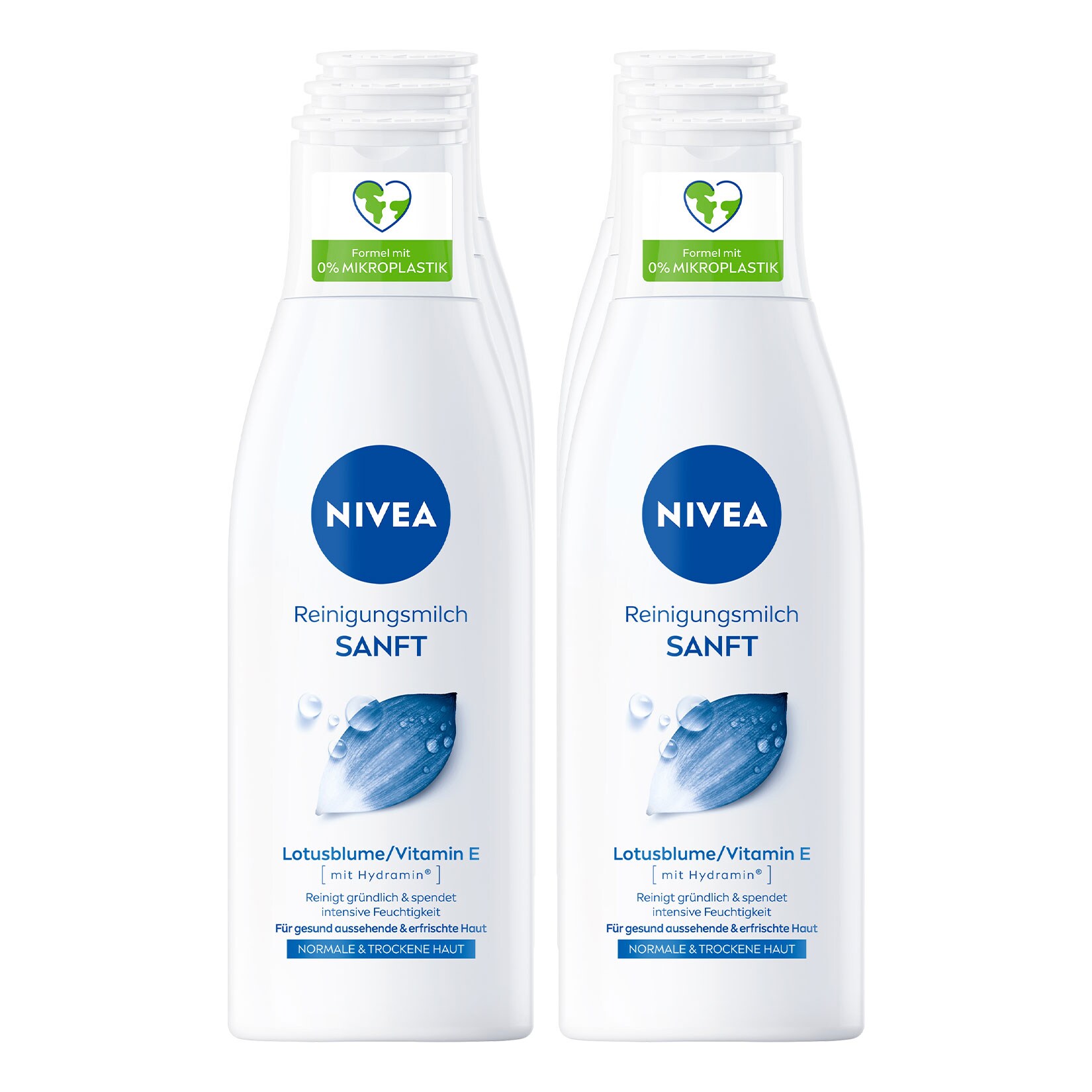 NIVEA Sanfte Reinigungsmilch 200 ml, 6er Pack - Bild 1