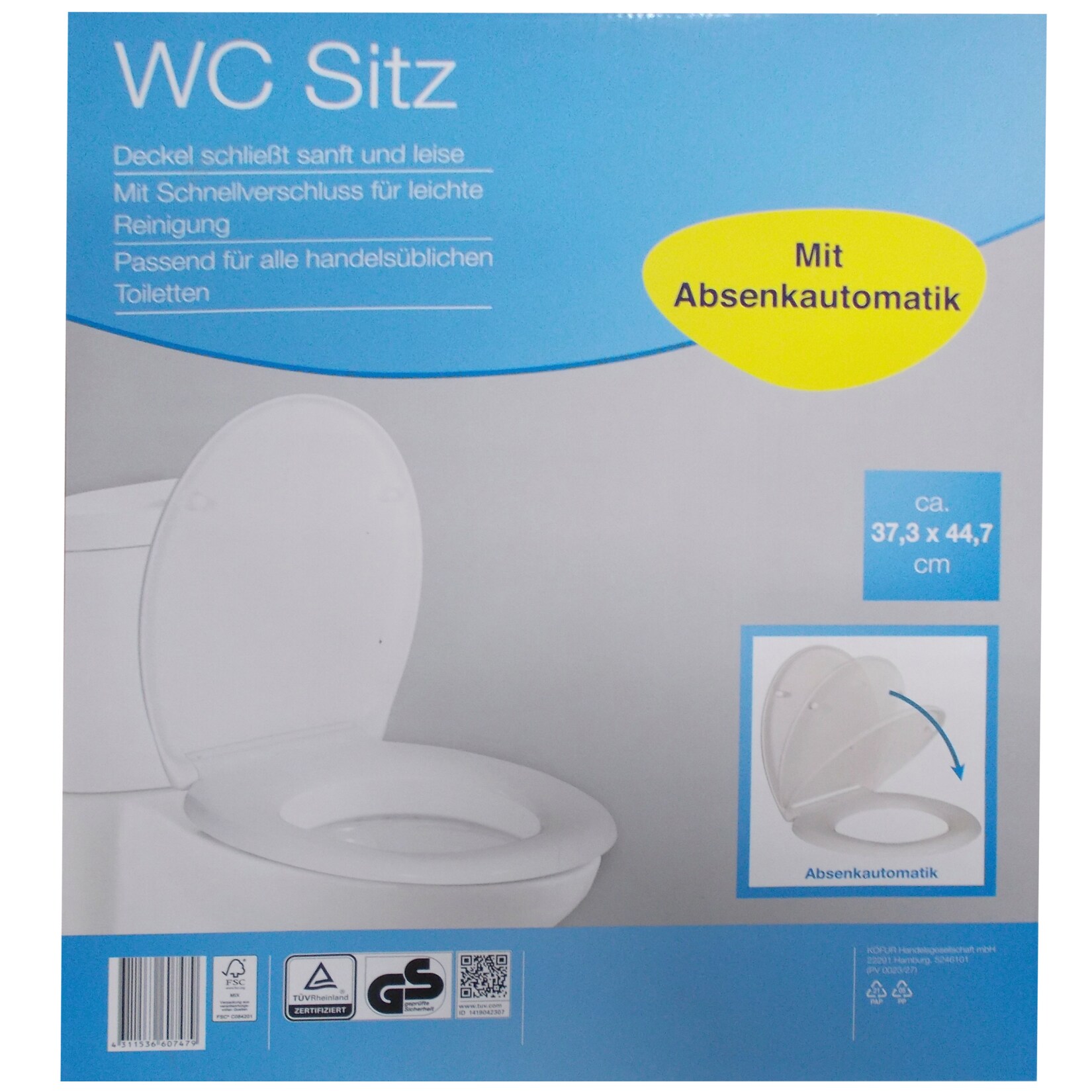 WC Sitz mit Absenkautomatik - Bild 1