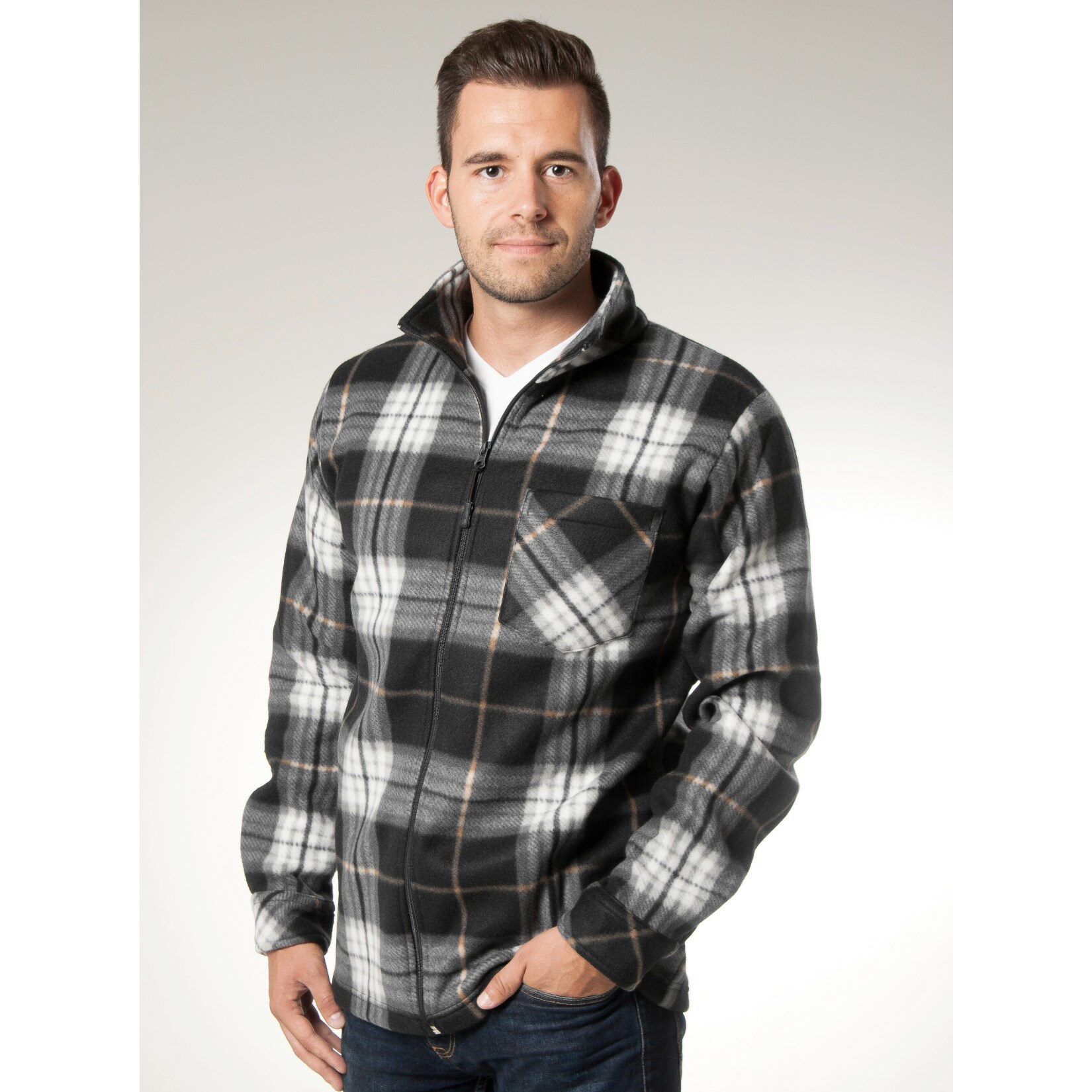 Herren Fleecejacke schwarz Gr. 48/50 - Bild 1