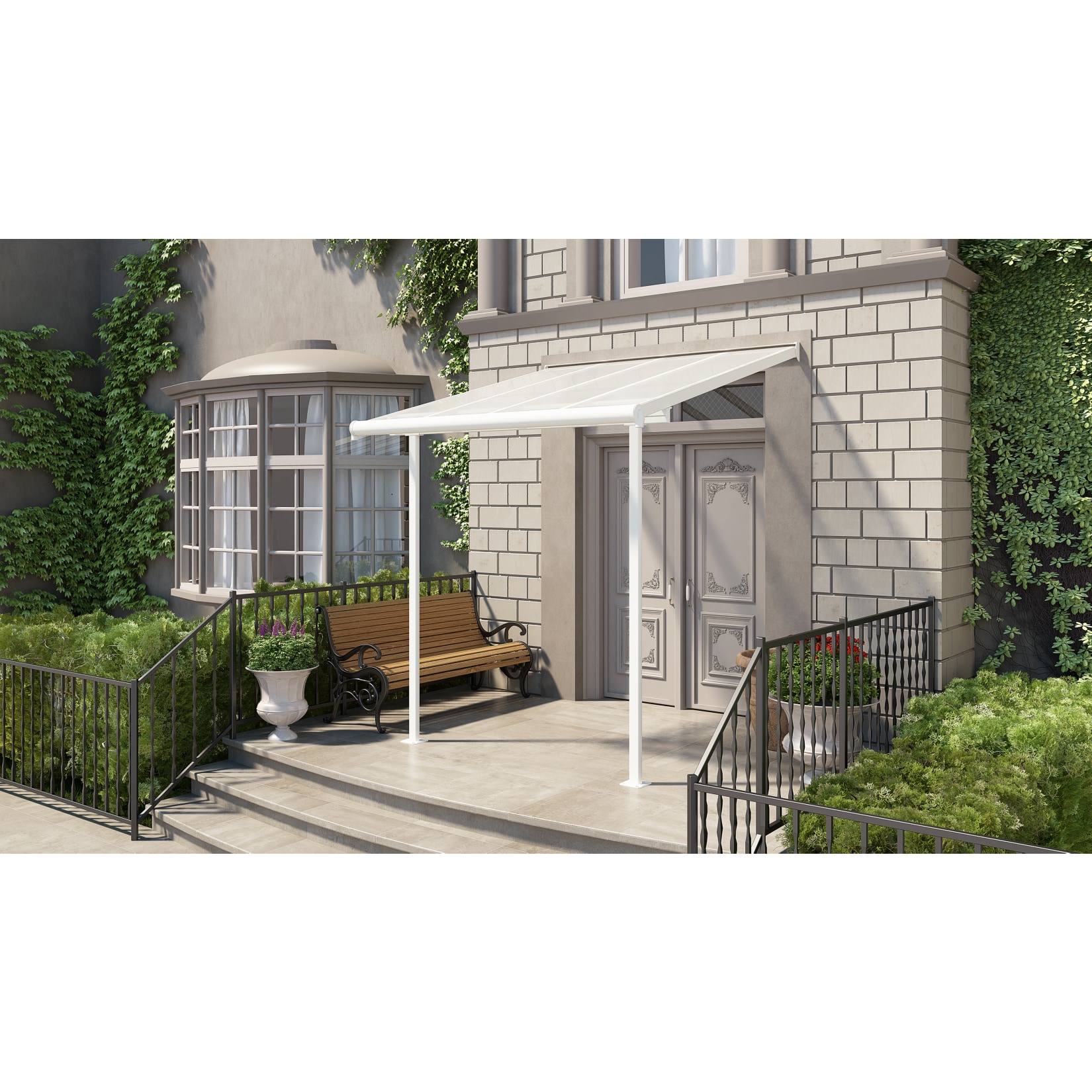 Palram Sierra 230x230 cm wei&szlig; - Bild 1