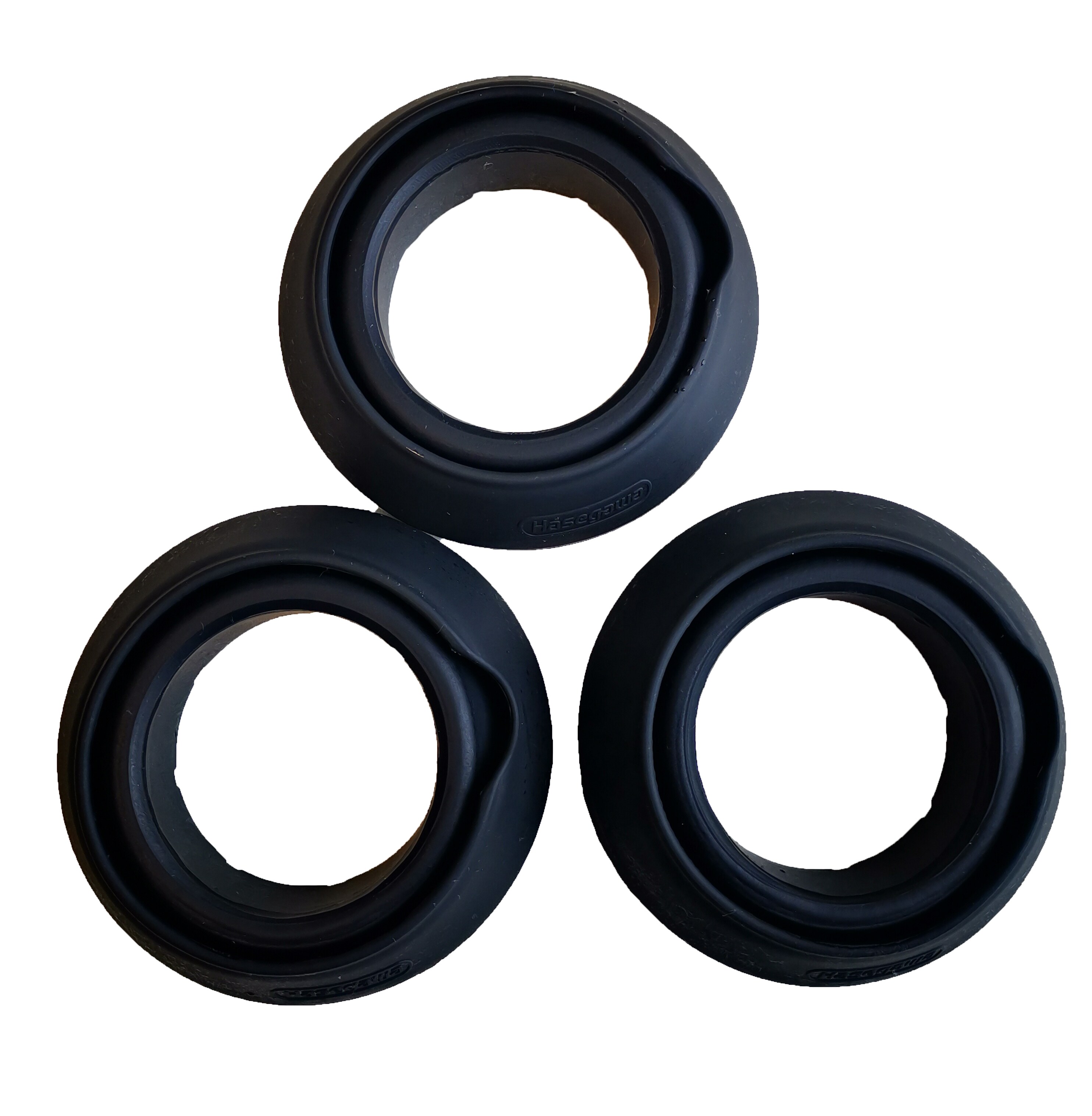 NIWAKI Gummif&uuml;&szlig;e (3 Stk.)f&uuml;r NIWAKI 3-Holm-Gartenleiter, verschiedene Ausf&uuml;hrungen - Bild 1