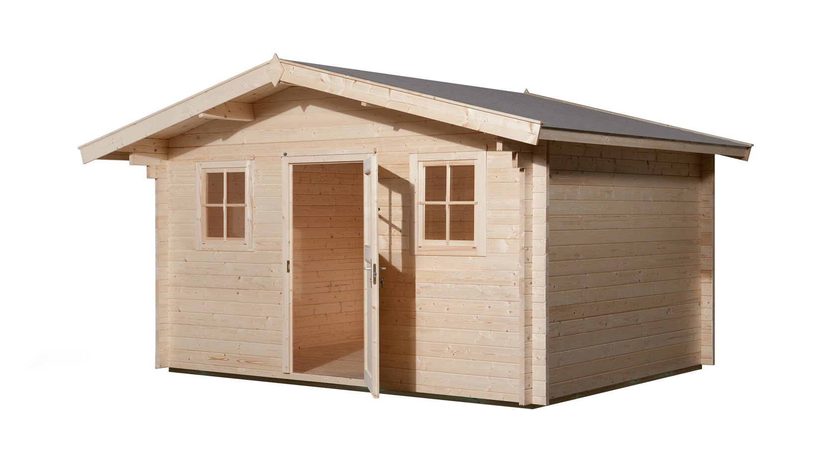 Weka Gartenhaus 138, 45mm, mit 60cm Vordach | 04004581241520