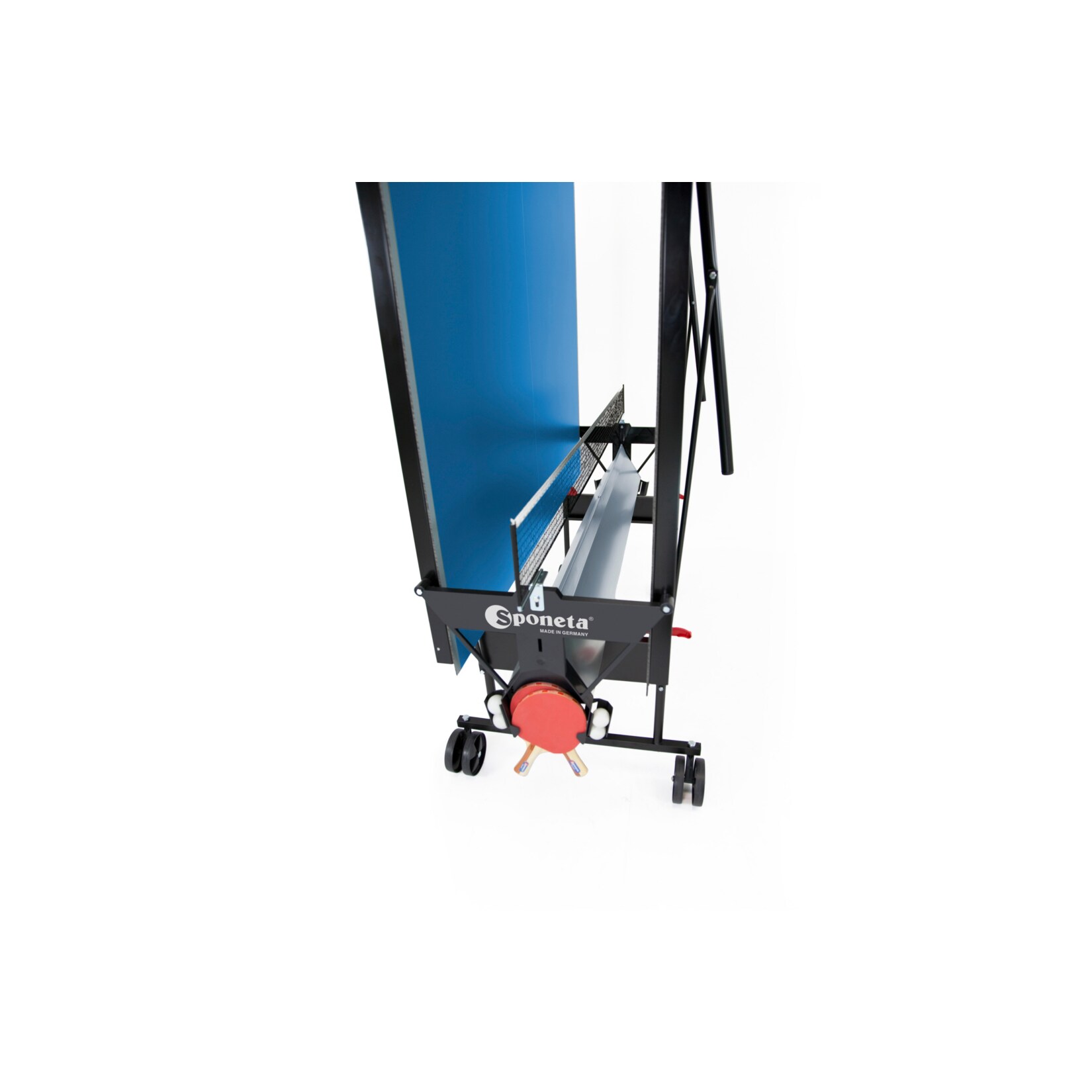 sponeta outdoor tischtennisplatte mit schlagerset und abdeckhulle blau online kaufen bei netto beste skifahren kindern direkt an der piste