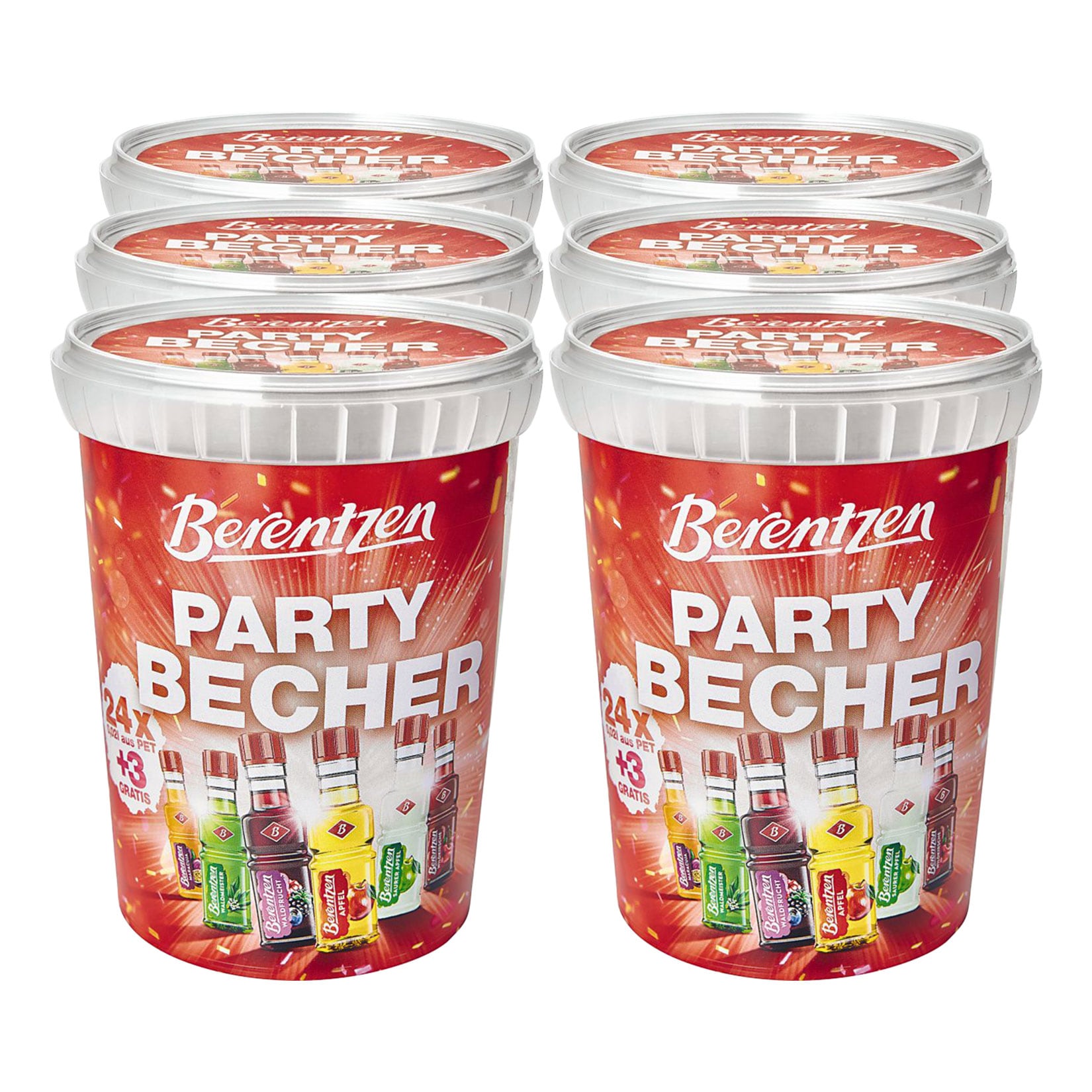 Berentzen Minis Partybecher 15,0 - 18,0 % vol 540 ml, 6er Pack - Bild 1