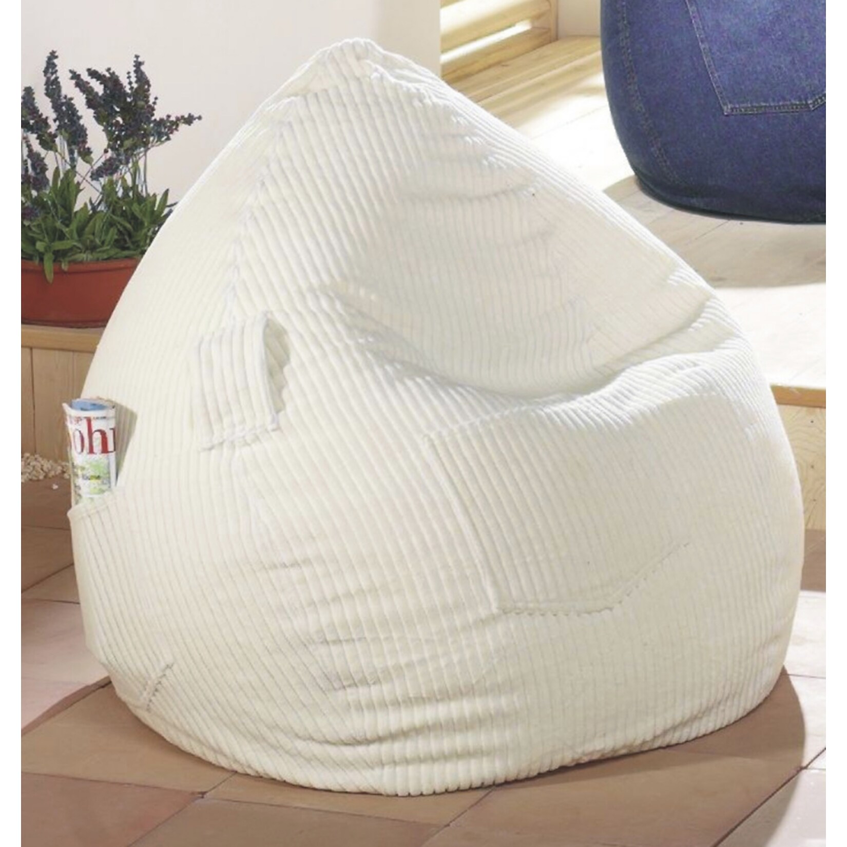 KINZLER Sitzsack Manchester Cord Natur | 04024008074043