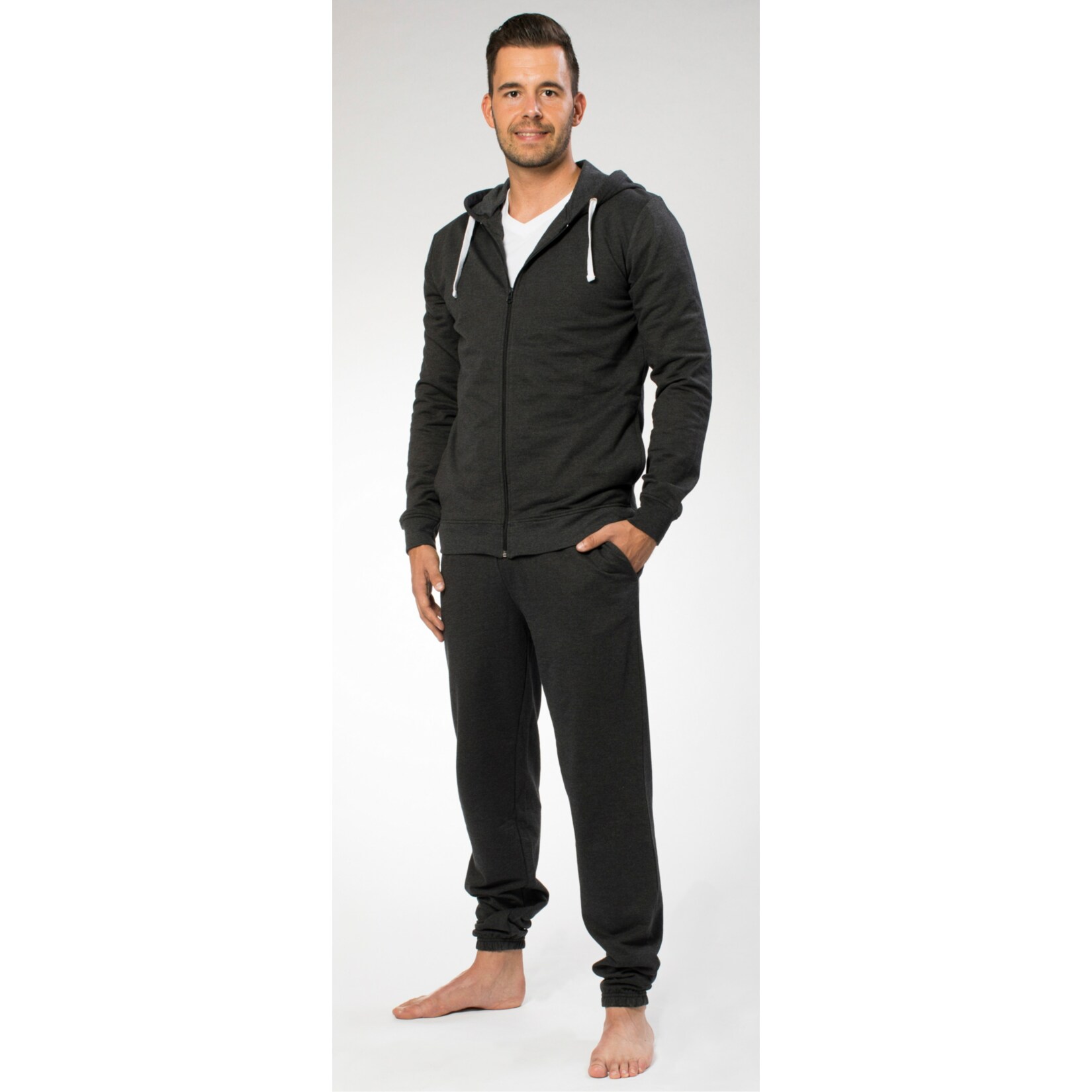 Herren Hausanzug anthrazit XL 56 - Bild 1